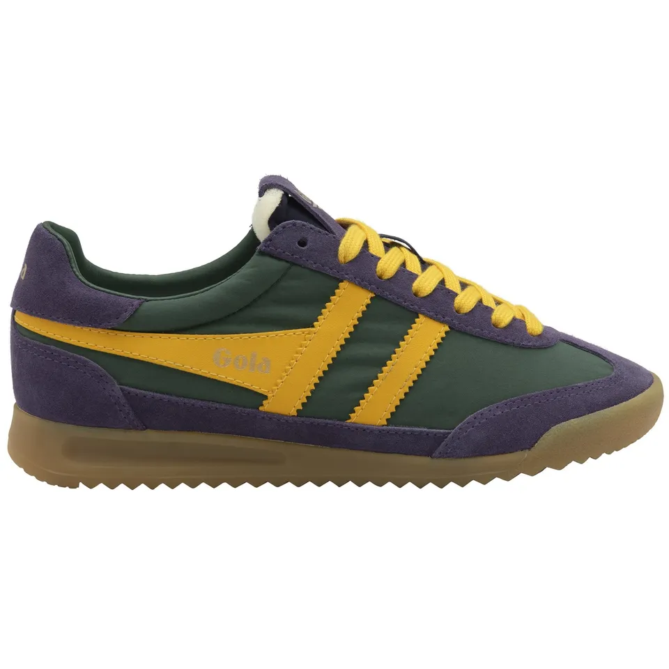 gola-firefly-sneaker-f-r-damen-tannengr-n-pflaume-gelb image 1