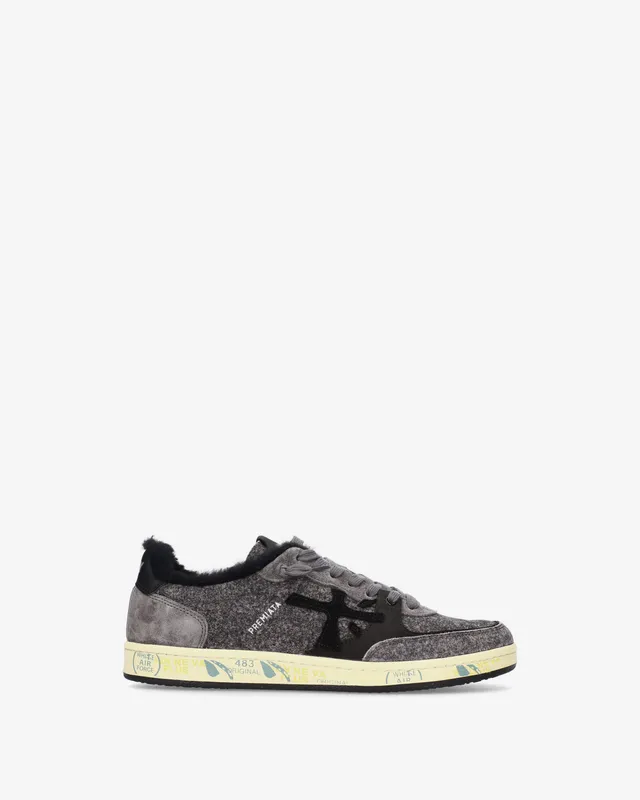 premiata-bskt-clay-8713m-sneaker-grey-suede-herren image 1
