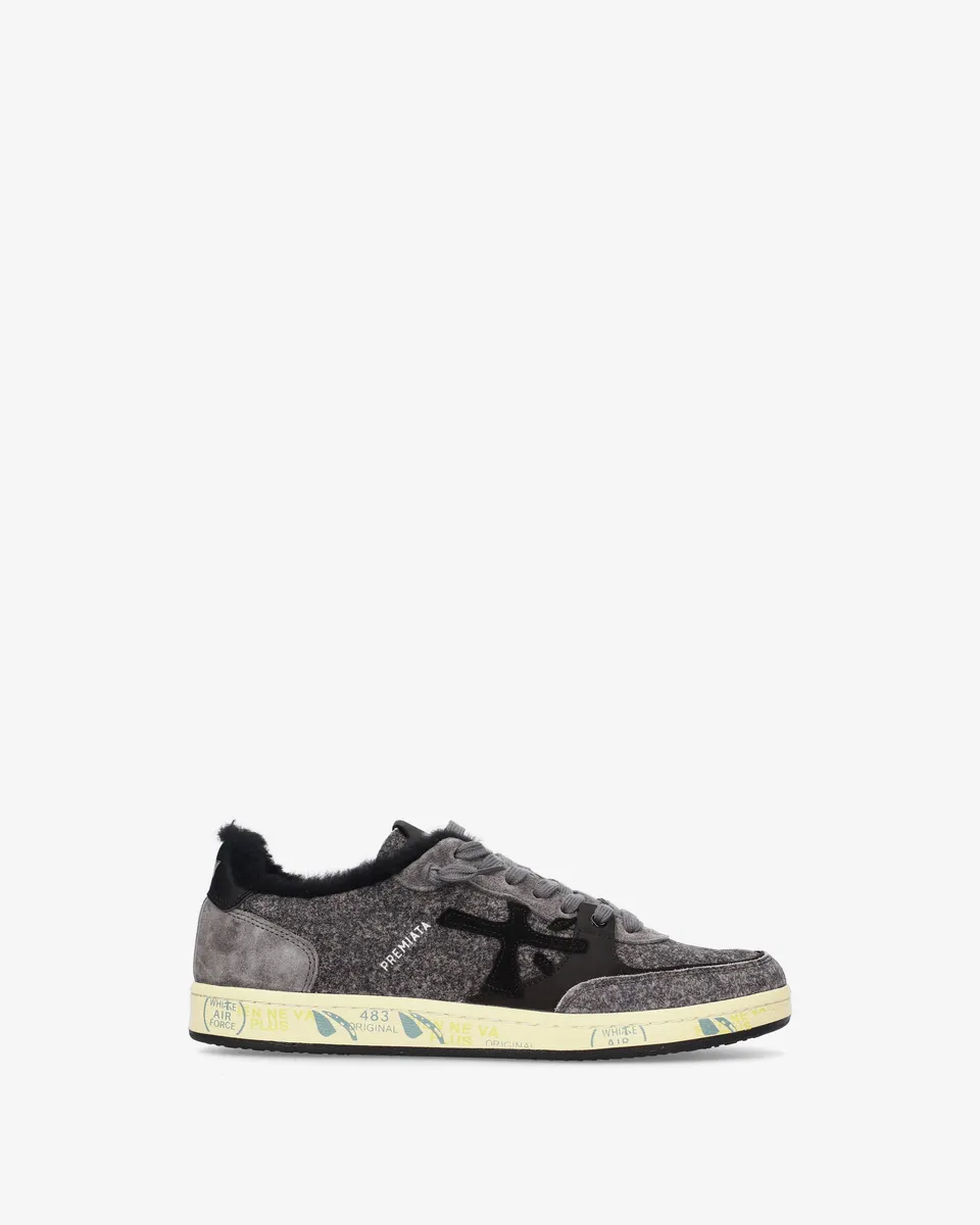 premiata-bskt-clay-8713m-sneaker-grey-suede-herren image 1