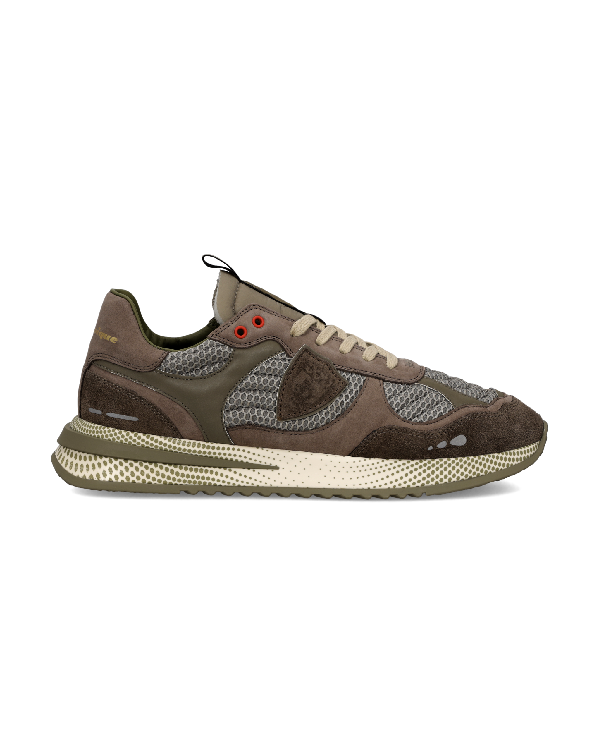 philippe-model-olympique-sneaker-herren-braun-milit-rgr-n image 1