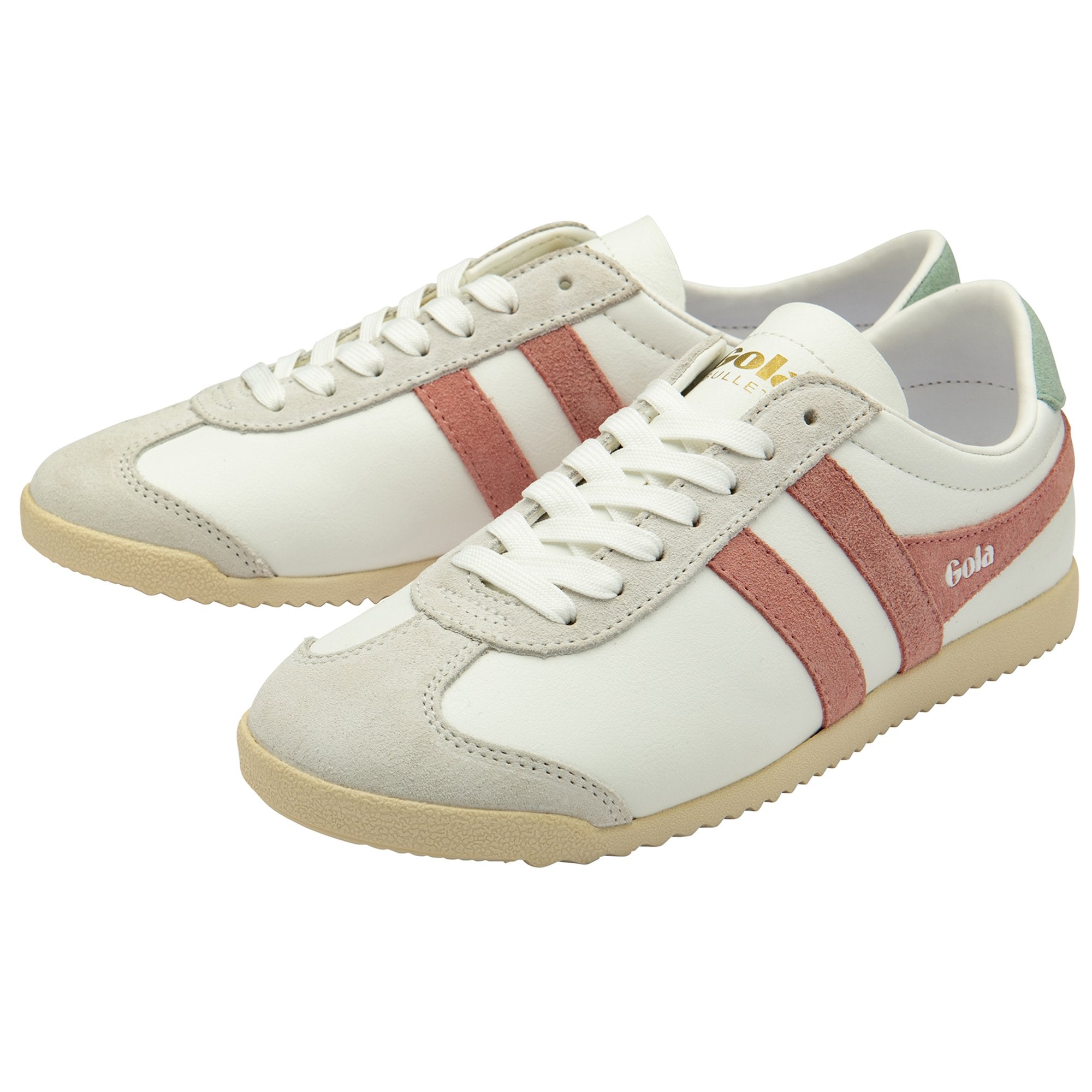 gola-bullet-pure-damen-sneaker-wei-koralle-gr-n image 3