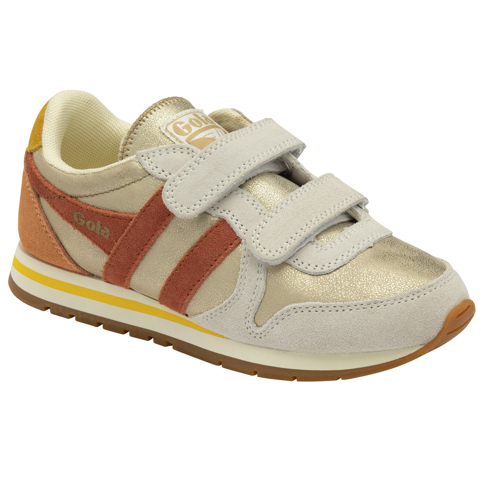 gola-daytona-blaze-strap-kinder-sneaker-gold-orange-gelb image 2