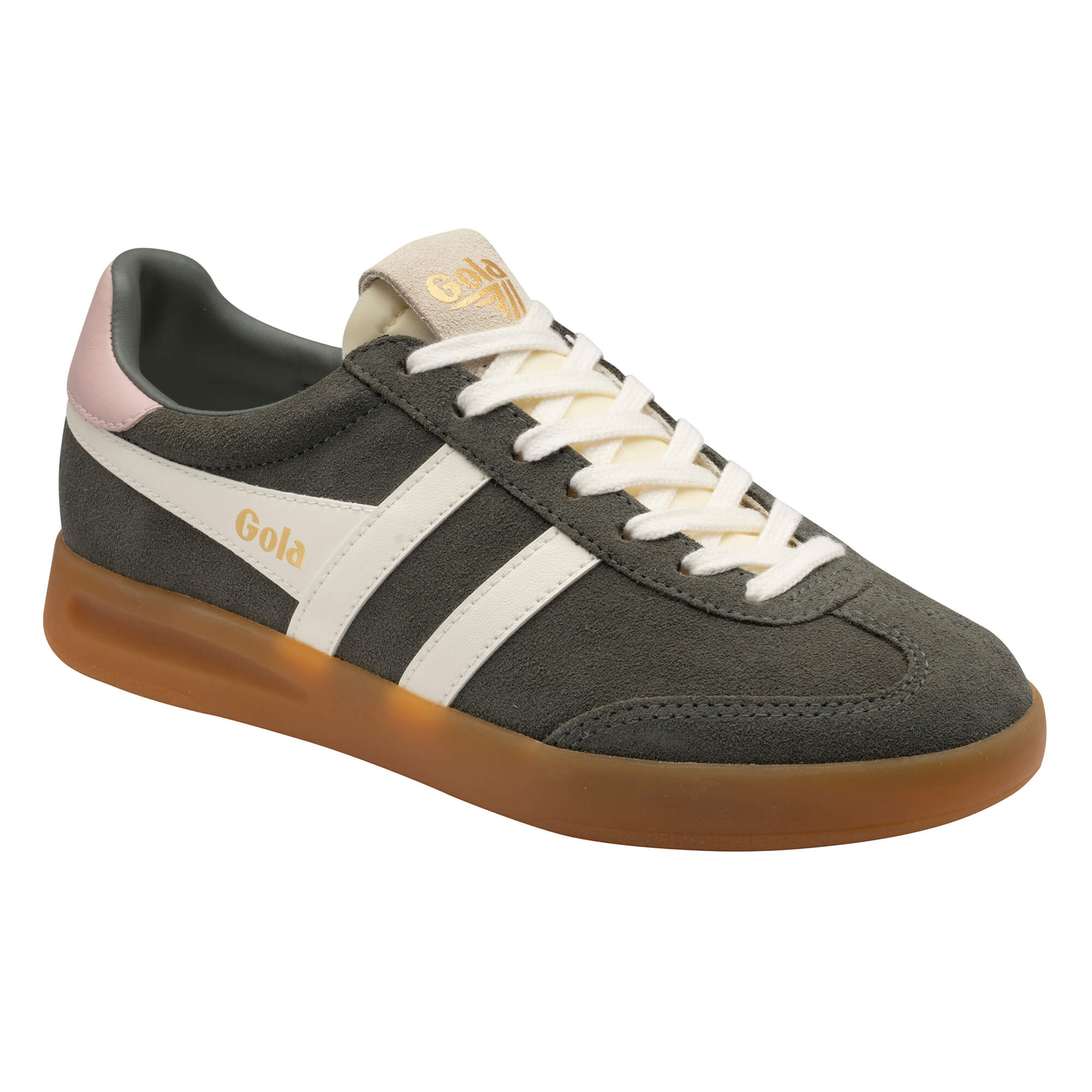 gola-cyclone-damen-sneaker-wildleder-koniferengr-n-off-white image 2