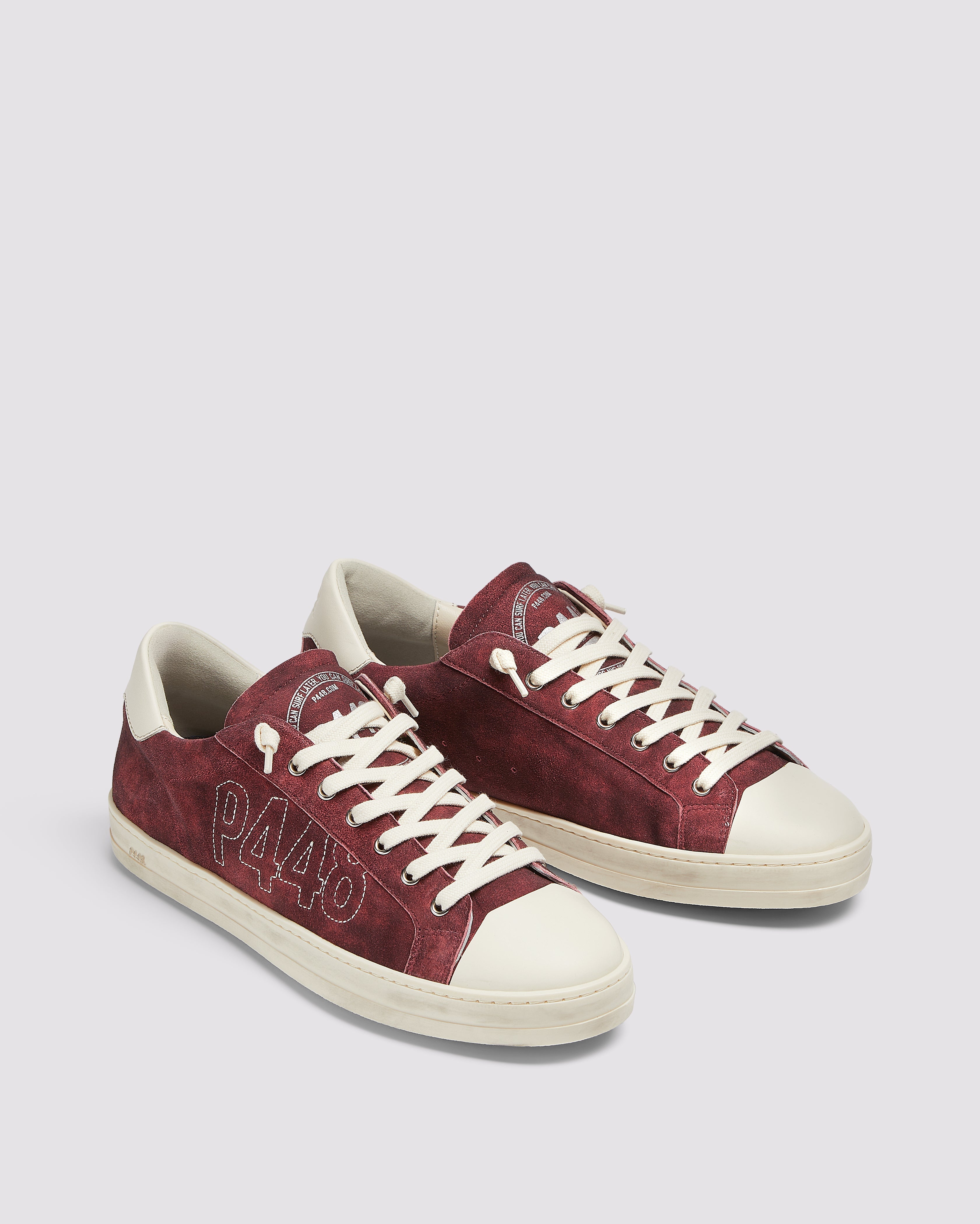 p448-john-stitch-wine-low-top-sneaker-damen image 4