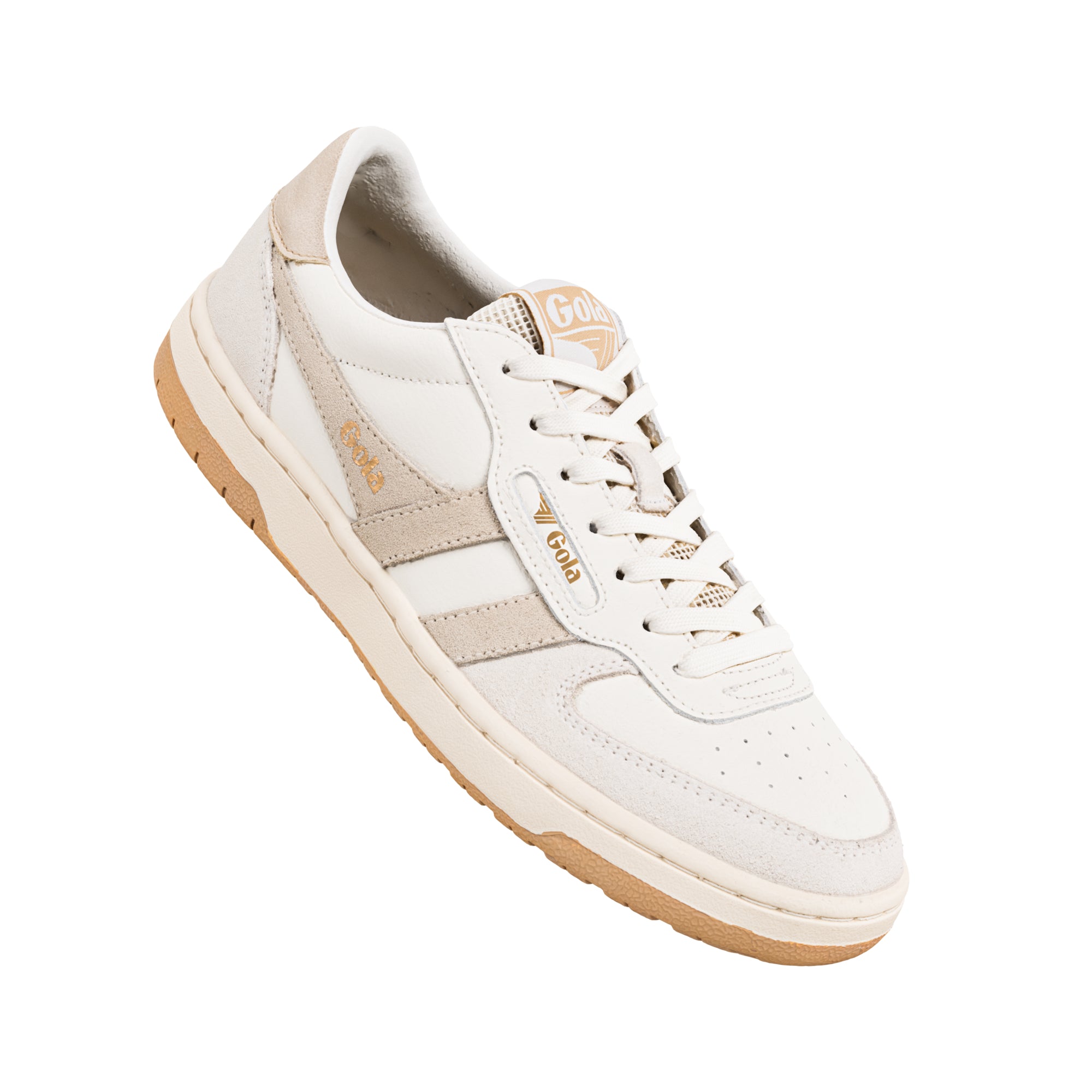 gola-hawk-sneaker-damen-off-white-bone-gold image 5