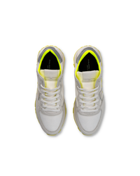 philippe-model-tropez-haute-herren-high-sneaker-wei-neongelb image 6