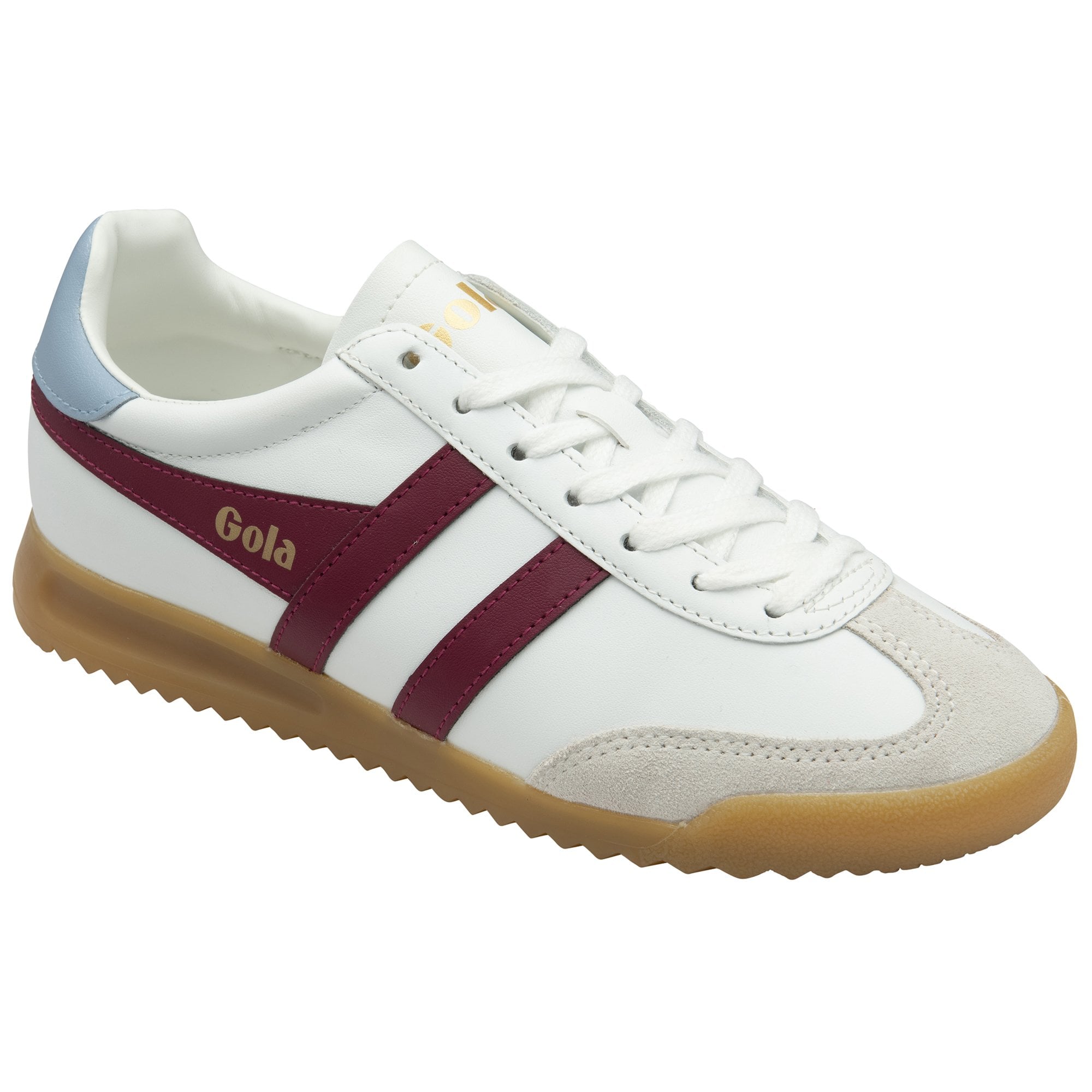 gola-torpedo-damen-sneaker-wei-leder-kirschrot-hellblau image 2