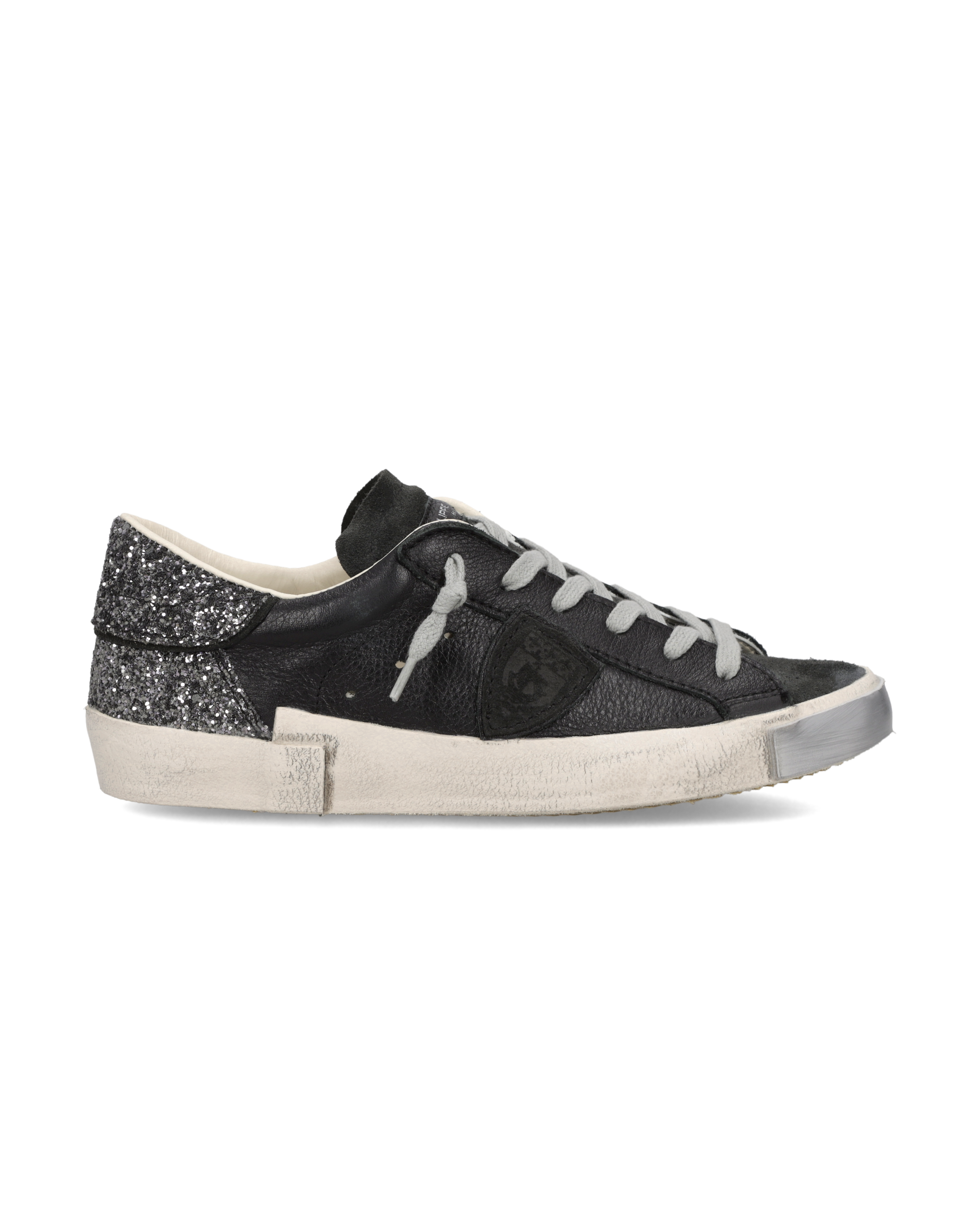 philippe-model-prsx-damen-sneaker-noir-gris-mit-glitzer-konter image 1