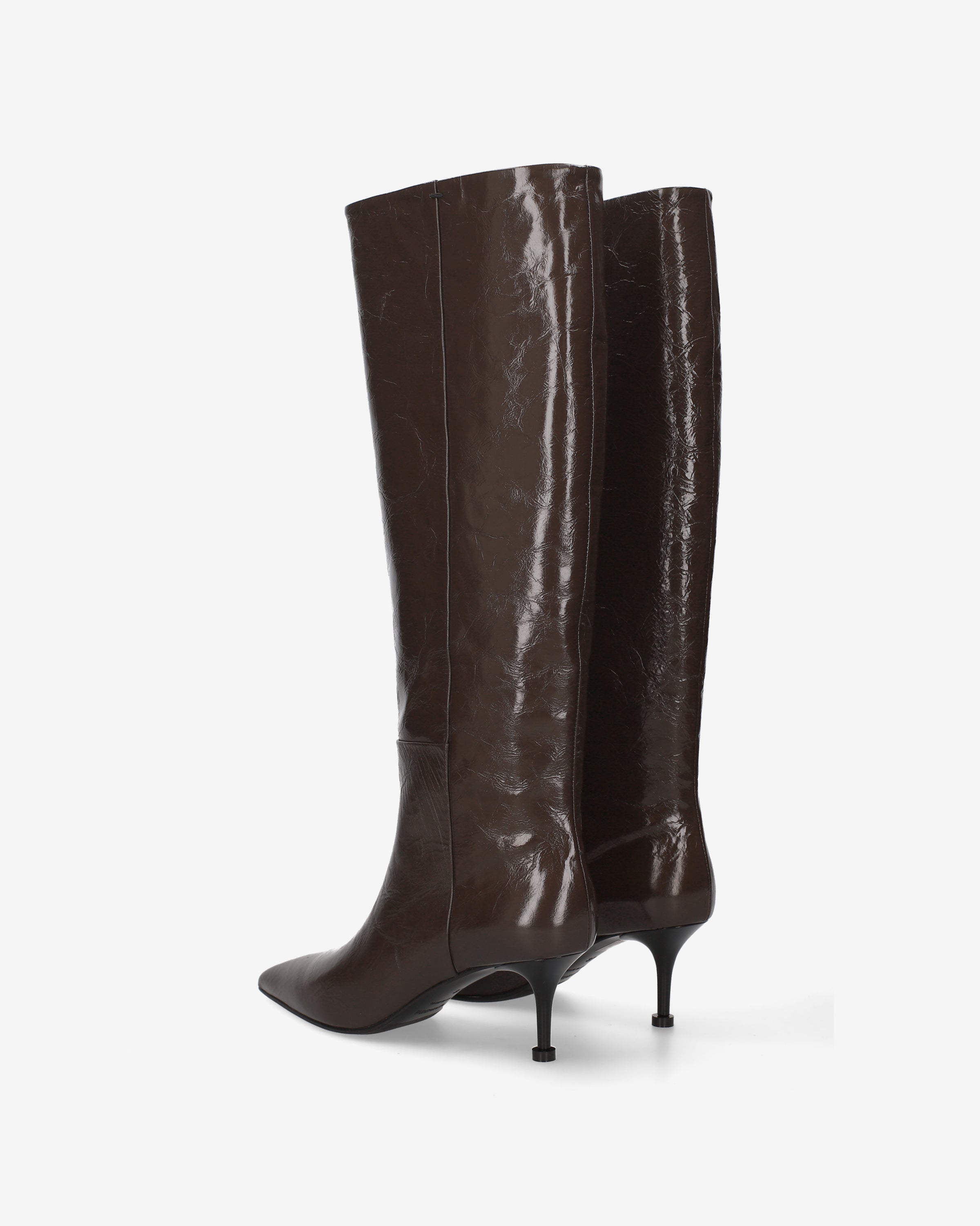 premiata-stiefel-braun-damen-leder-40-cm-6-5-cm-absatz image 5