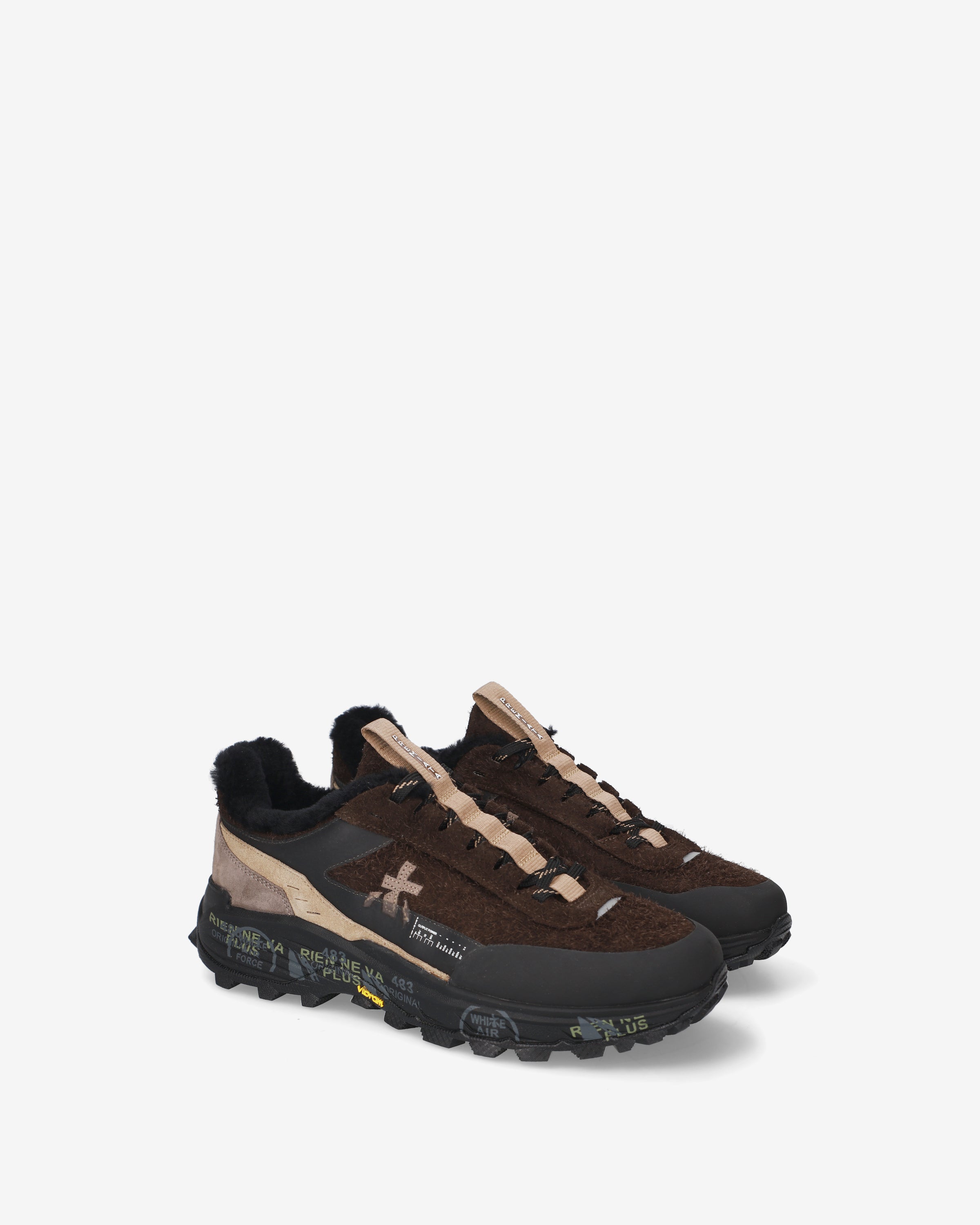 premiata-devin-500m-herren-sneaker-braun-vibram image 2