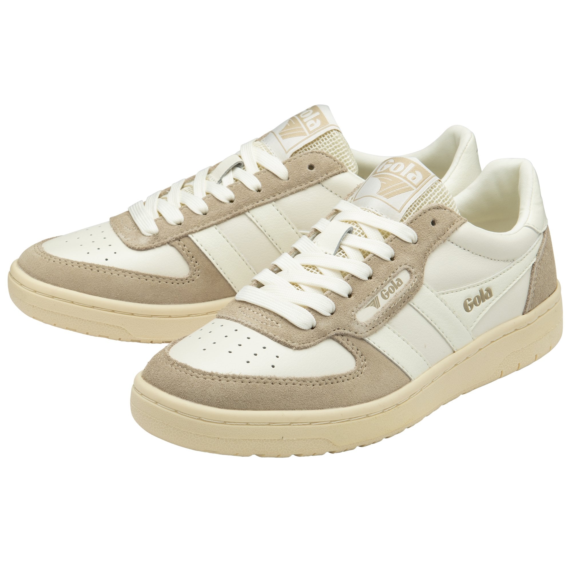 gola-hawk-89-damen-sneaker-court-retro-mit-beige-wildleder image 3