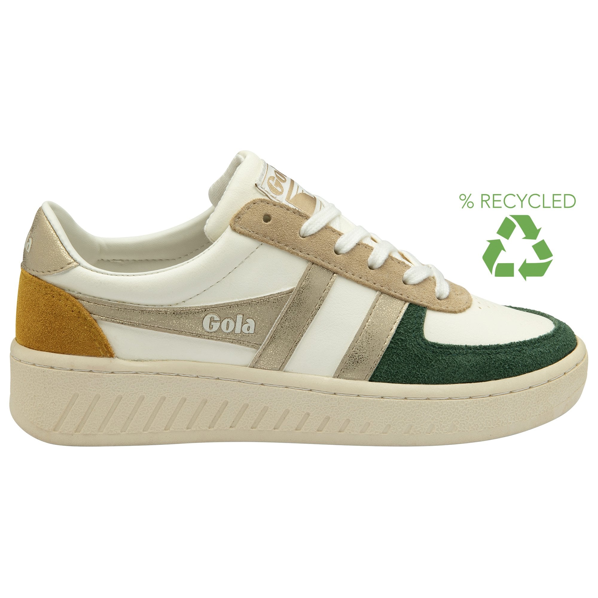 gola-grandslam-quadrant-damen-sneaker-off-white-gr-n-gold image 1