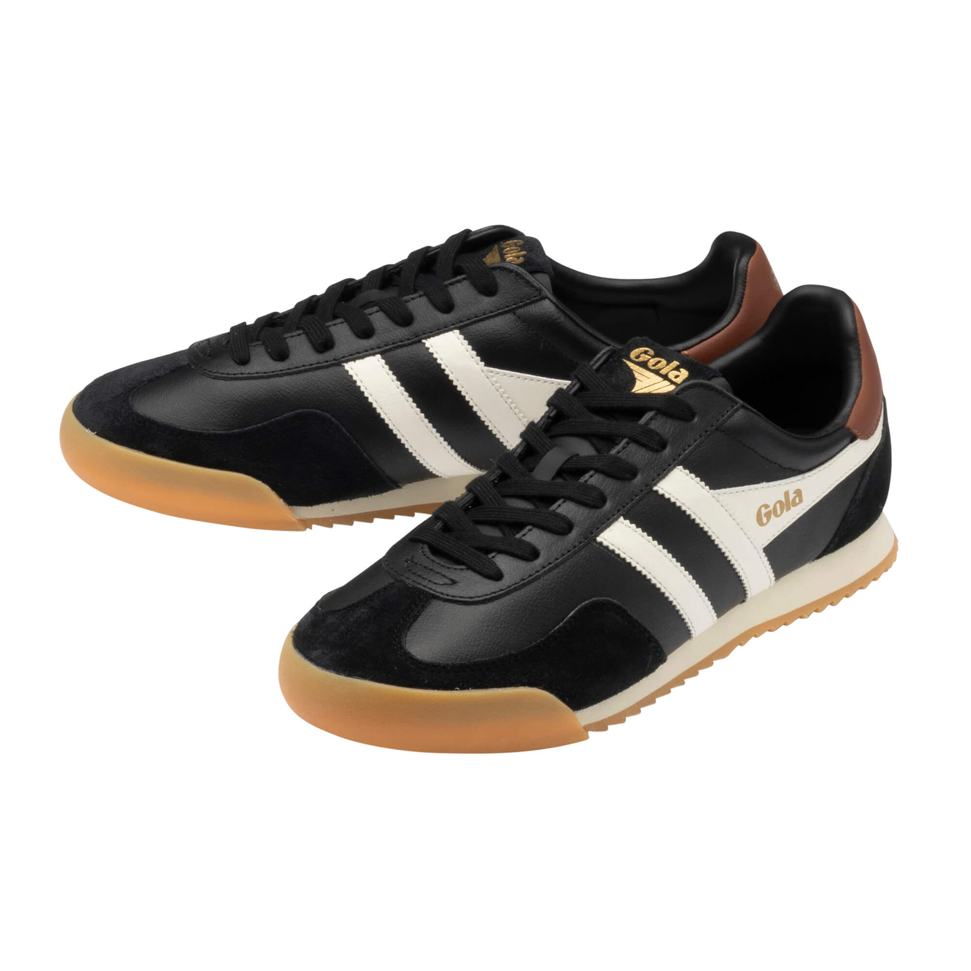 gola-europa-herren-ledersneaker-schwarz-rost image 3