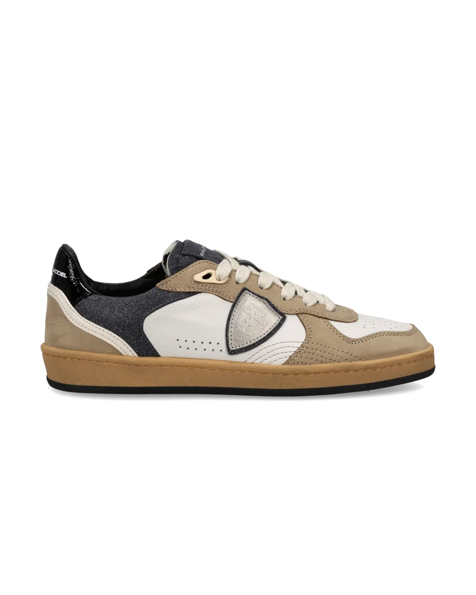philippe-model-pgal-damen-sneaker-wei-schwarz-grau image 1