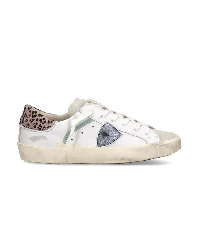 philippe-model-prsx-damen-sneaker-wei-hellblau-animal image 1