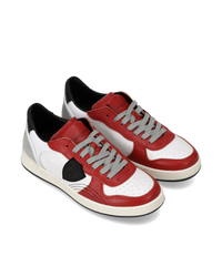 philippe-model-pgal-junior-sneaker-wei-rot-schwarz image 4