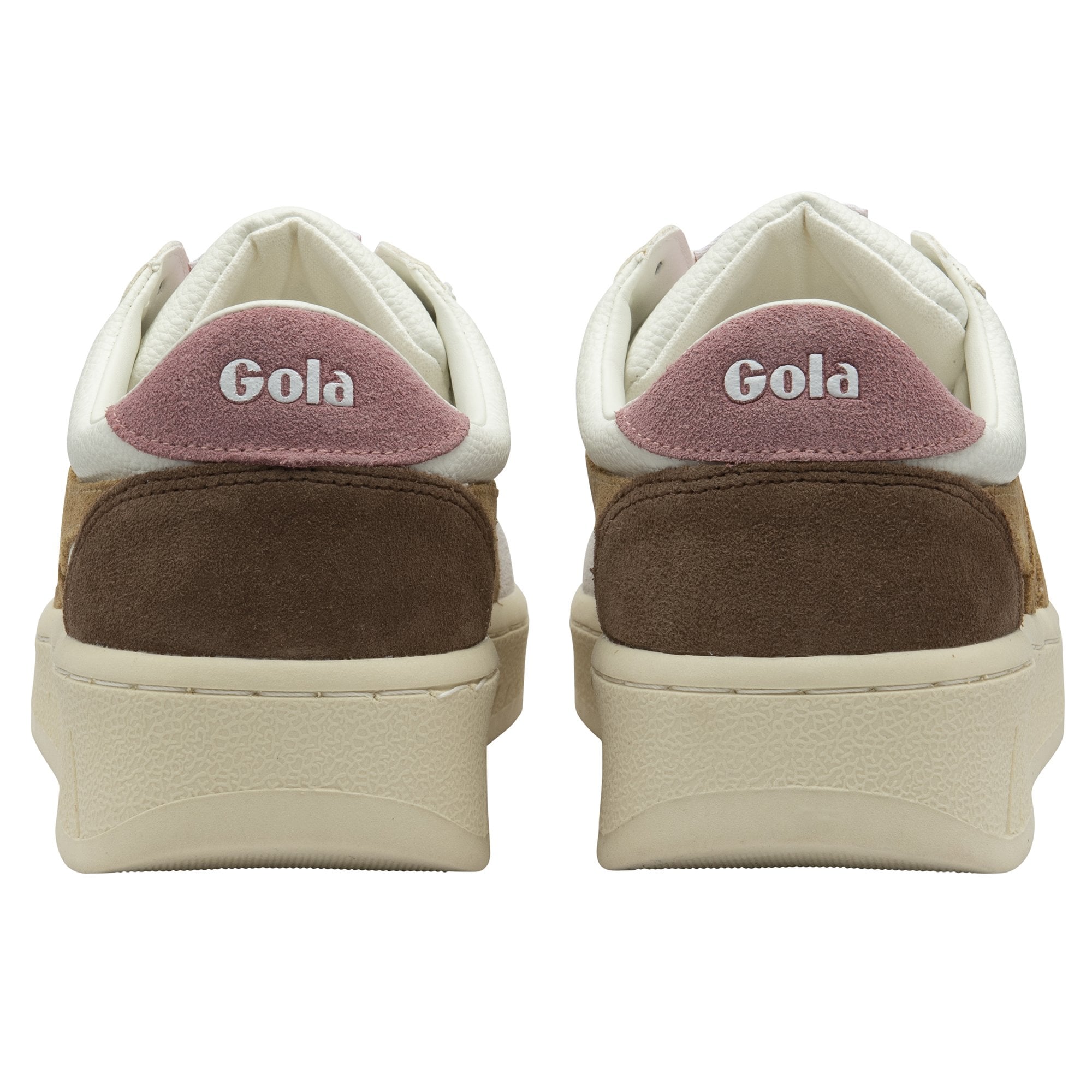 gola-grandslam-trident-damen-court-sneaker-wei-braun-altrosa image 4