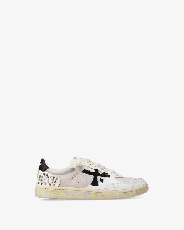 premiata-bskt-clayd-7661-sneaker-leder-suede-white-craquel image 1