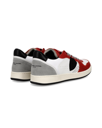 philippe-model-pgal-junior-sneaker-wei-rot-schwarz image 2