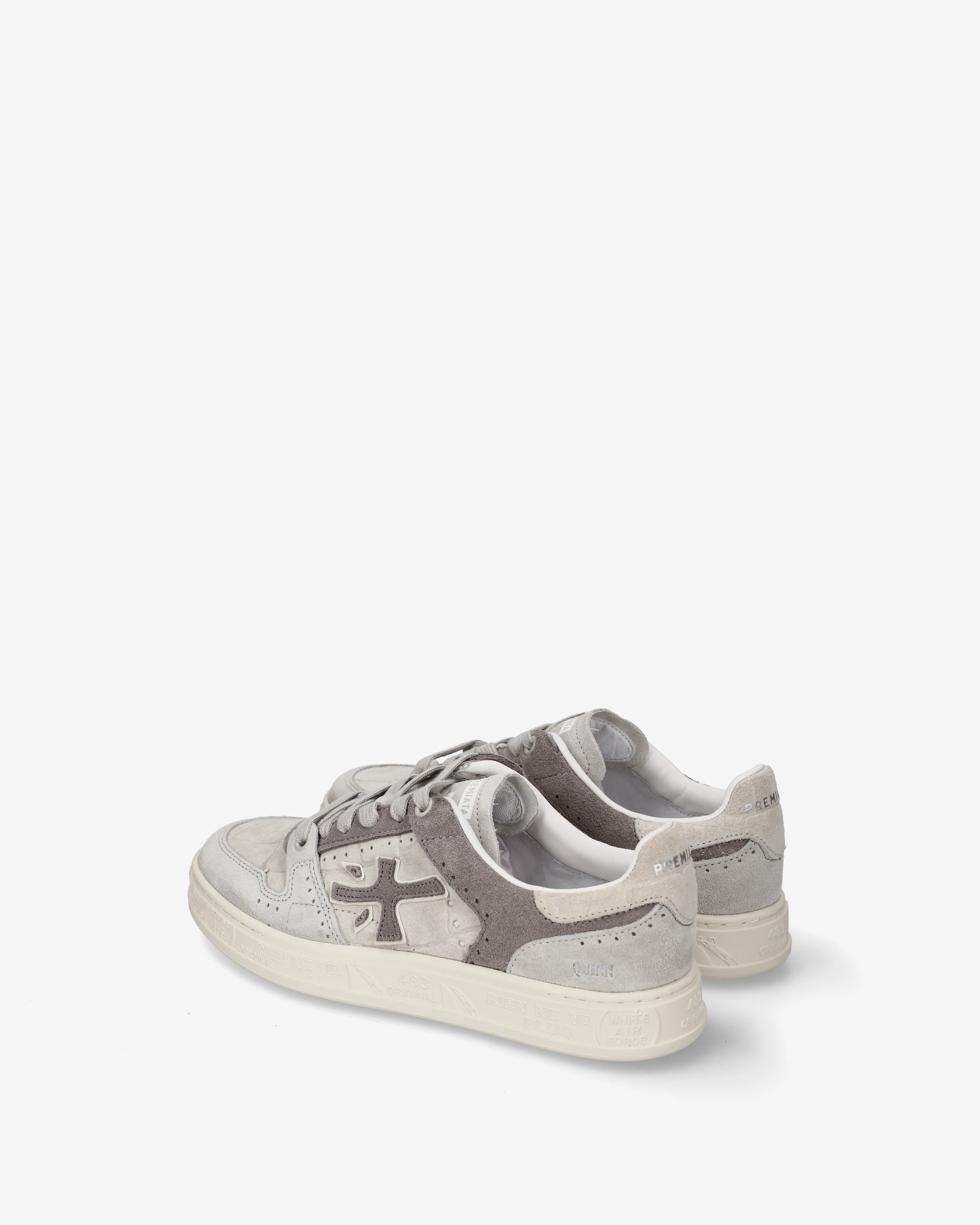 premiata-quinnd-8646-damen-sneaker-panna-grau image 5