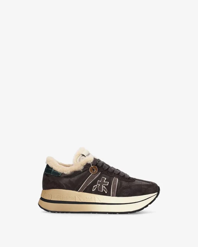 premiata-bethcoin-8505m-damen-sneaker-vintage-platform-montone image 1