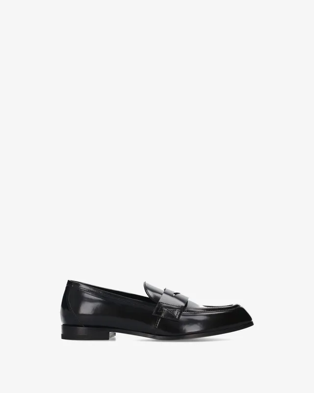 premiata-loafer-damen-schwarz-brushed-leder image 1