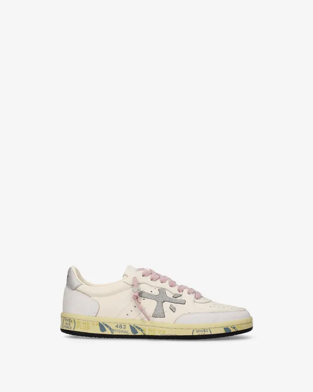 premiata-bskt-clayd-8467-sneaker-white-leder-suede image 1