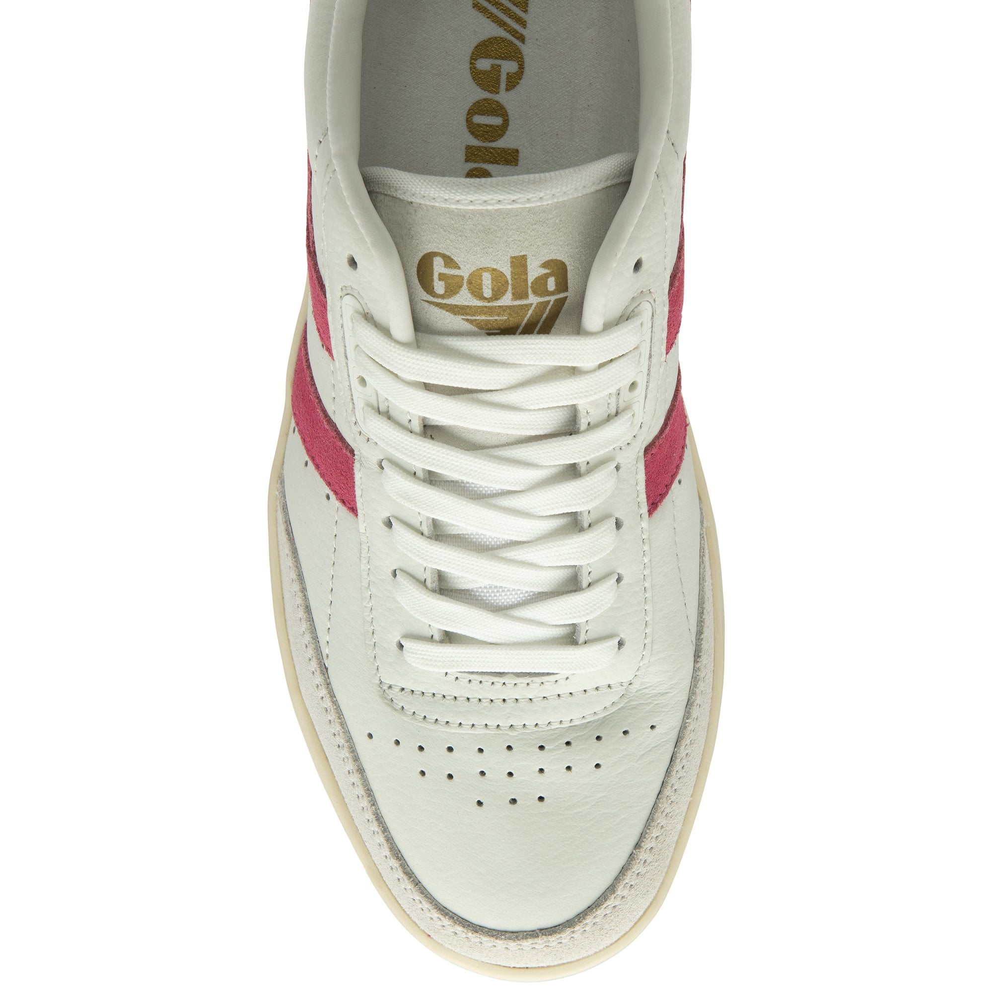 gola-falcon-damen-sneaker-leder-wei-neonpink-pfauenblau image 5