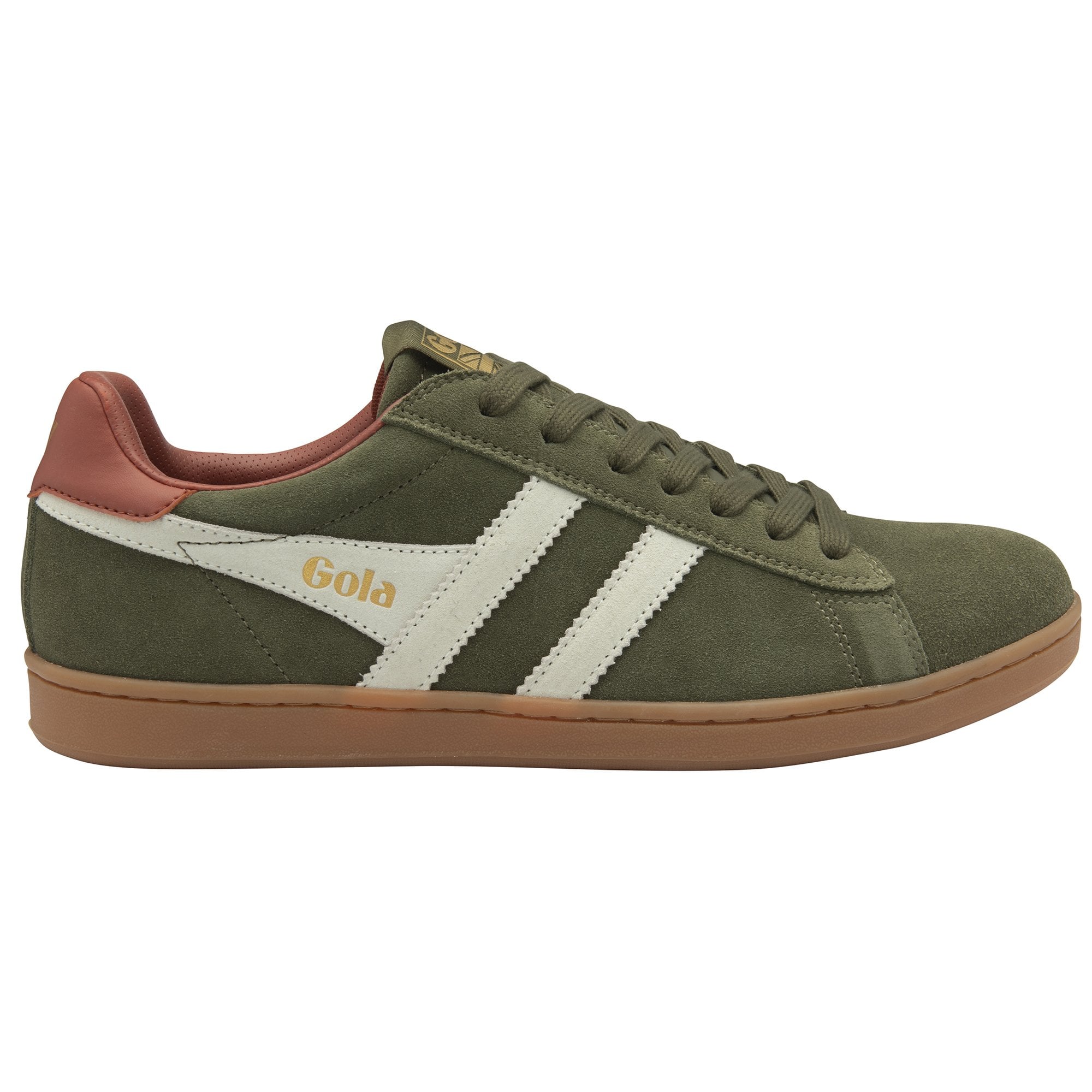 gola-equipe-ii-wildleder-sneaker-f-r-herren-khaki-cremewei-rost image 1