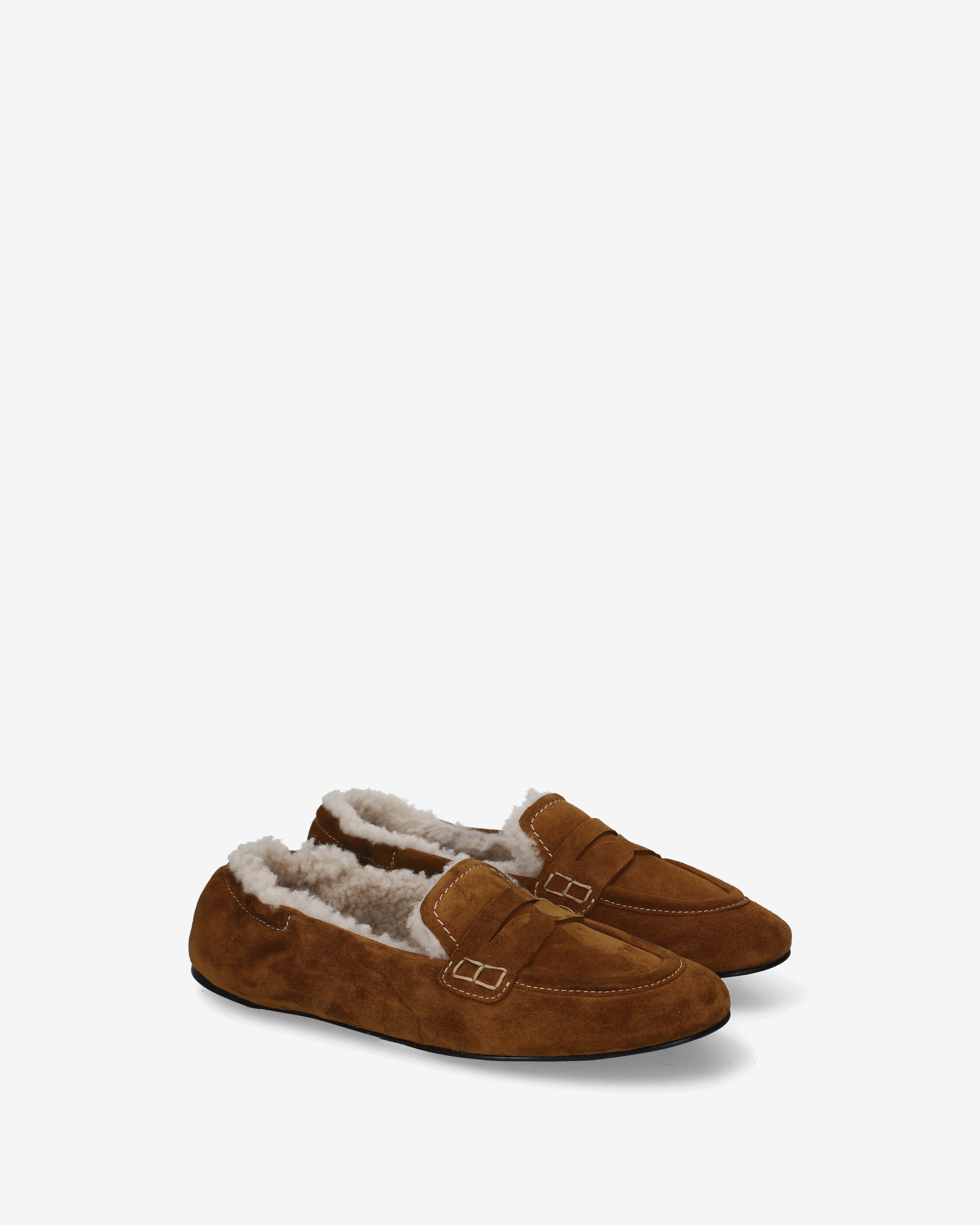 premiata-pocket-loafer-damen-cognac-vintage-leder-mit-shearling image 2