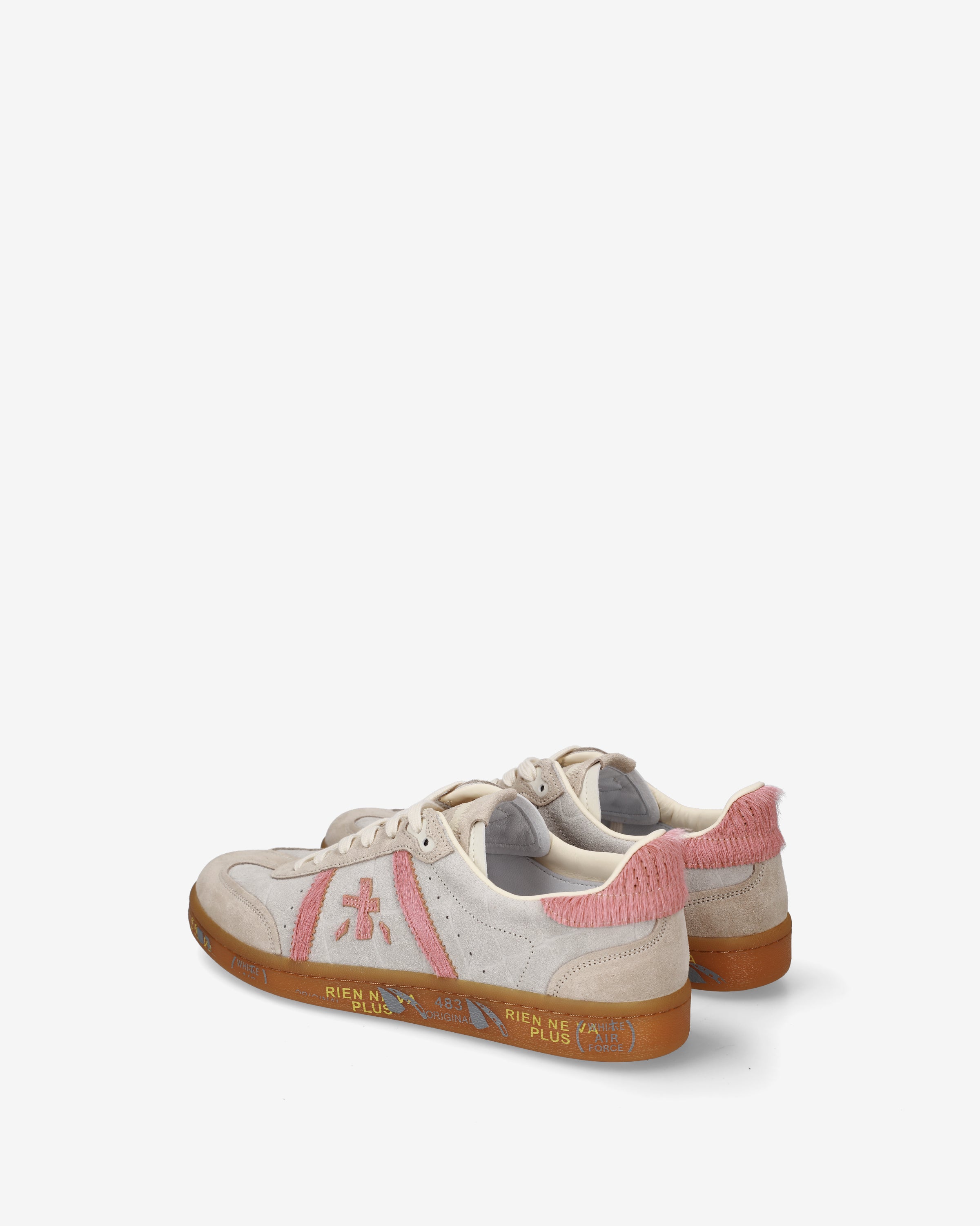premiata-bonnied-8574-sneaker-beige-rosa-damen image 5
