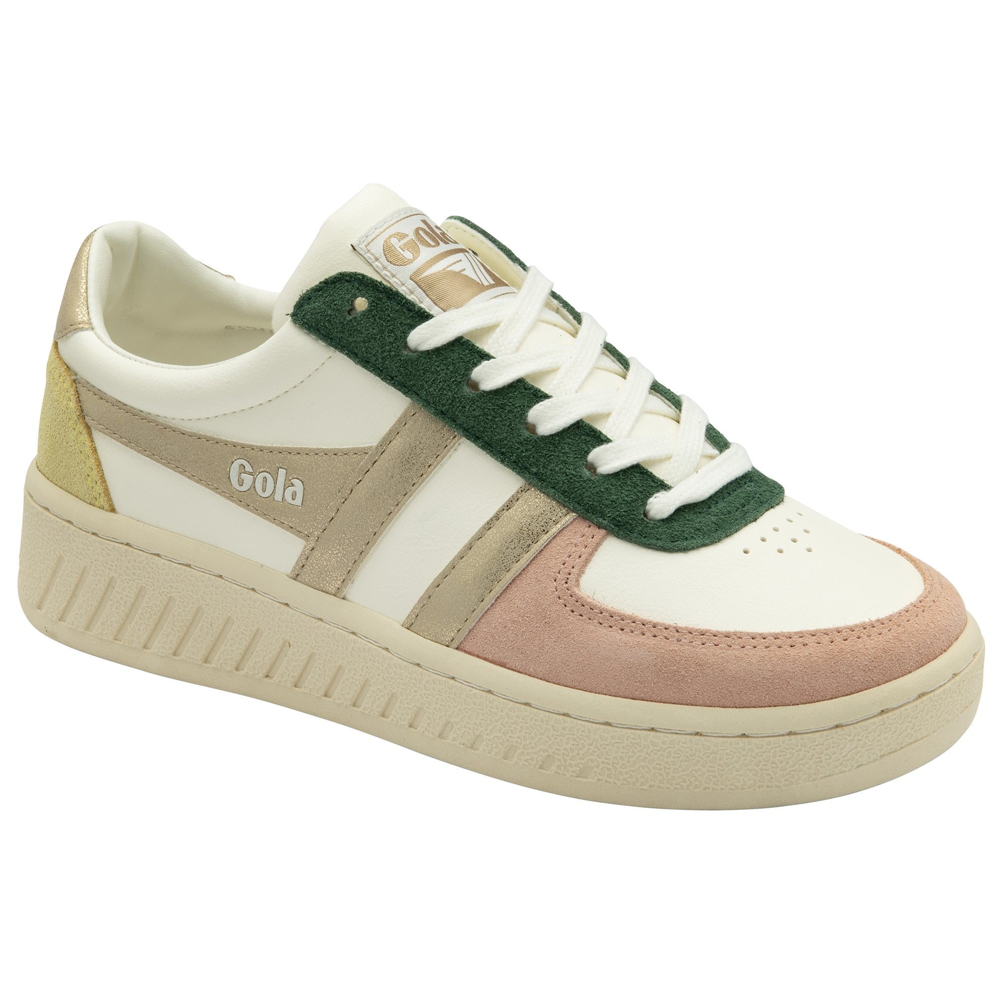gola-grandslam-quadrant-damen-sneaker-off-white-rosa-gold image 2
