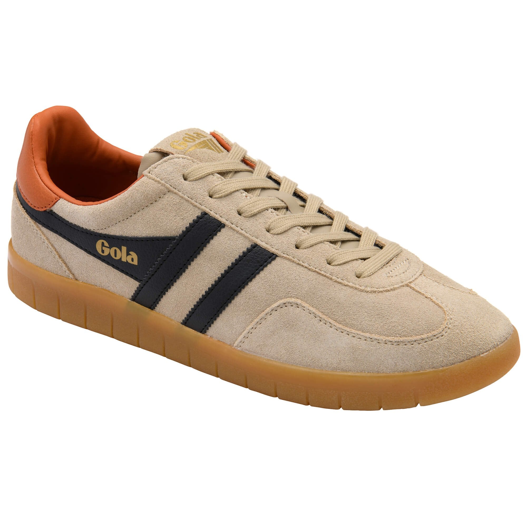 gola-atlas-herren-sneaker-wildleder-beige-schwarz-orange image 2