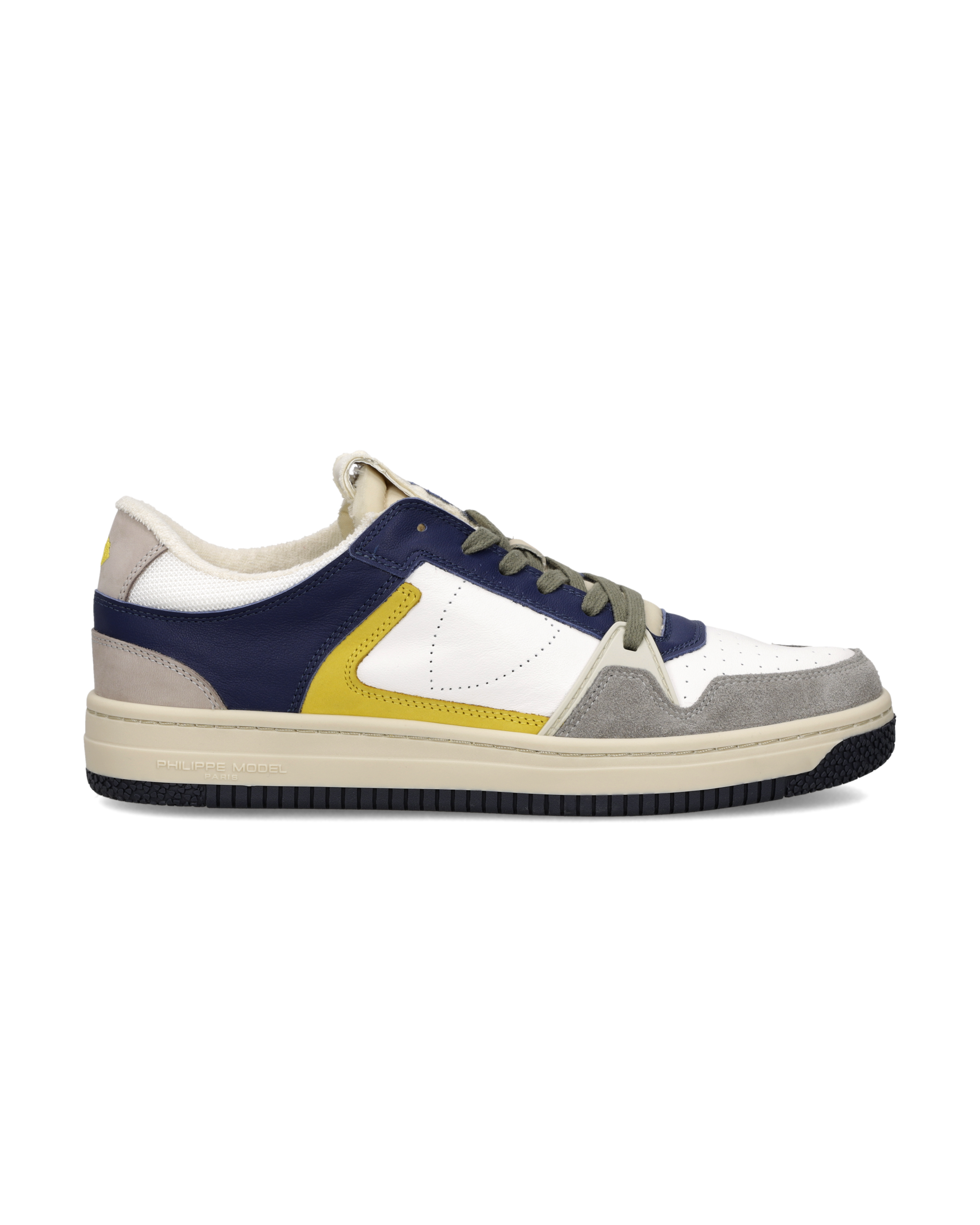 philippe-model-la-grande-nice-sneaker-herren-wei-blau-gelb image 1