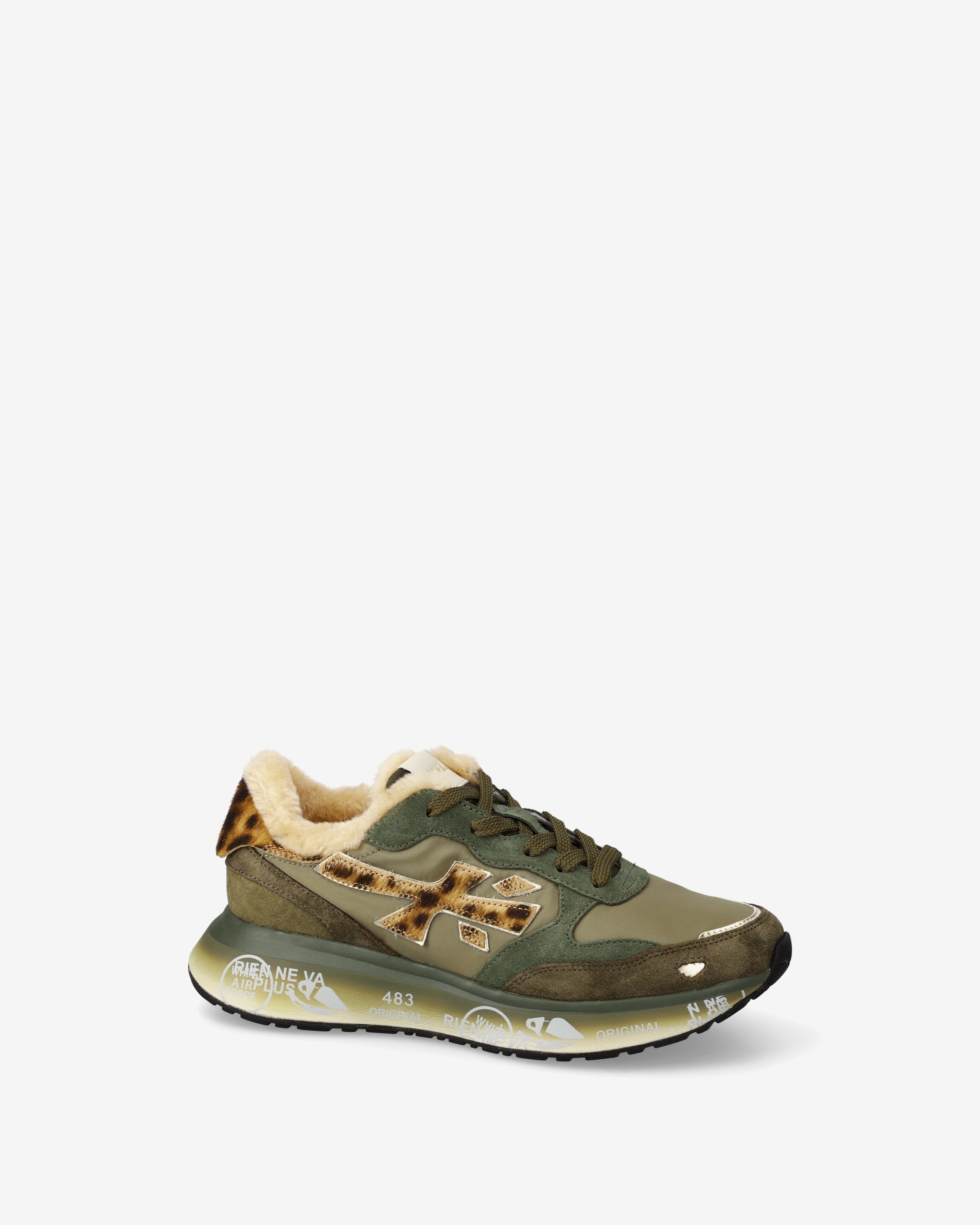 premiata-lauryn-7790m-sneaker-salvia-oliva-animalier image 4