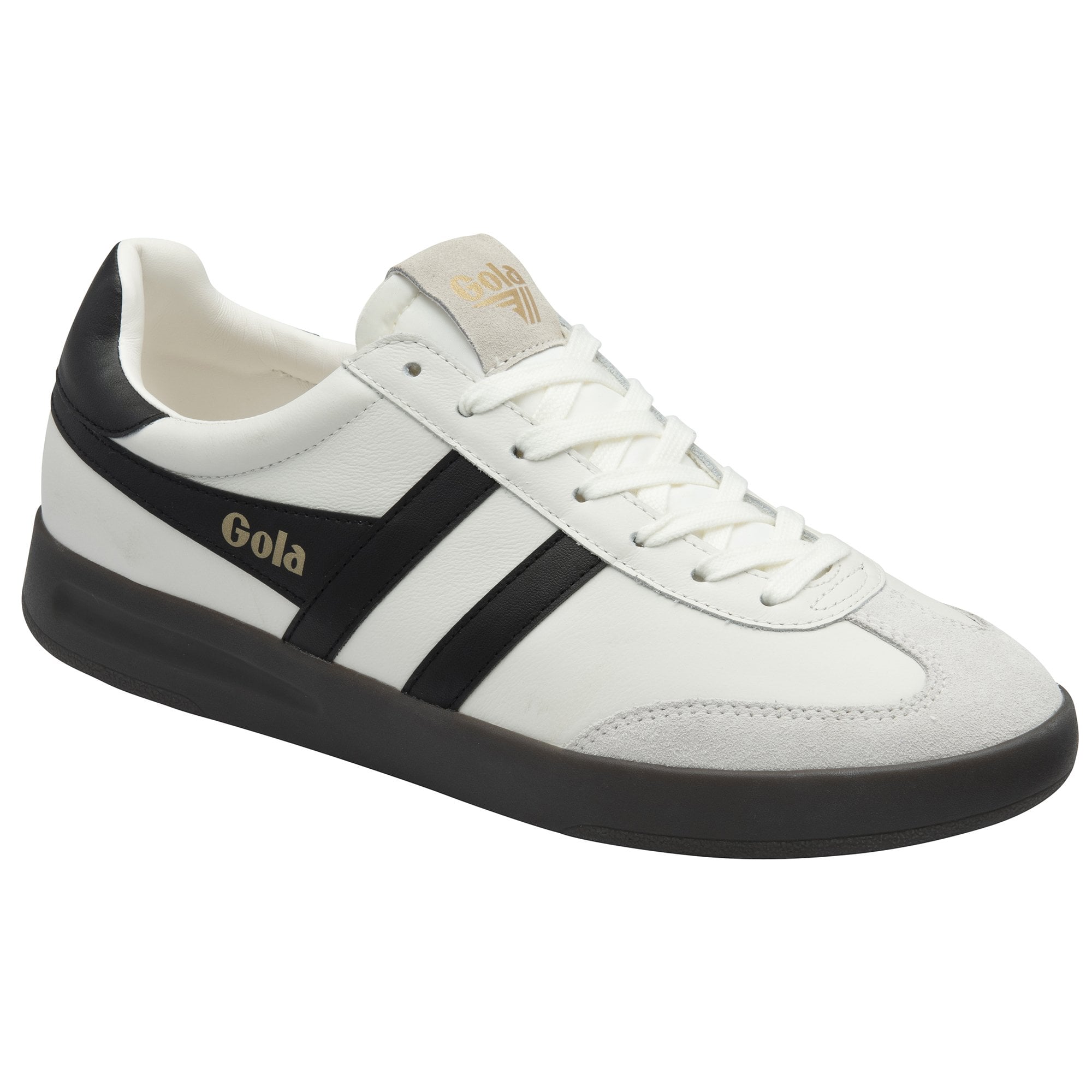 gola-cyclone-leder-herren-sneaker-wei-mit-dunkler-sohle image 2