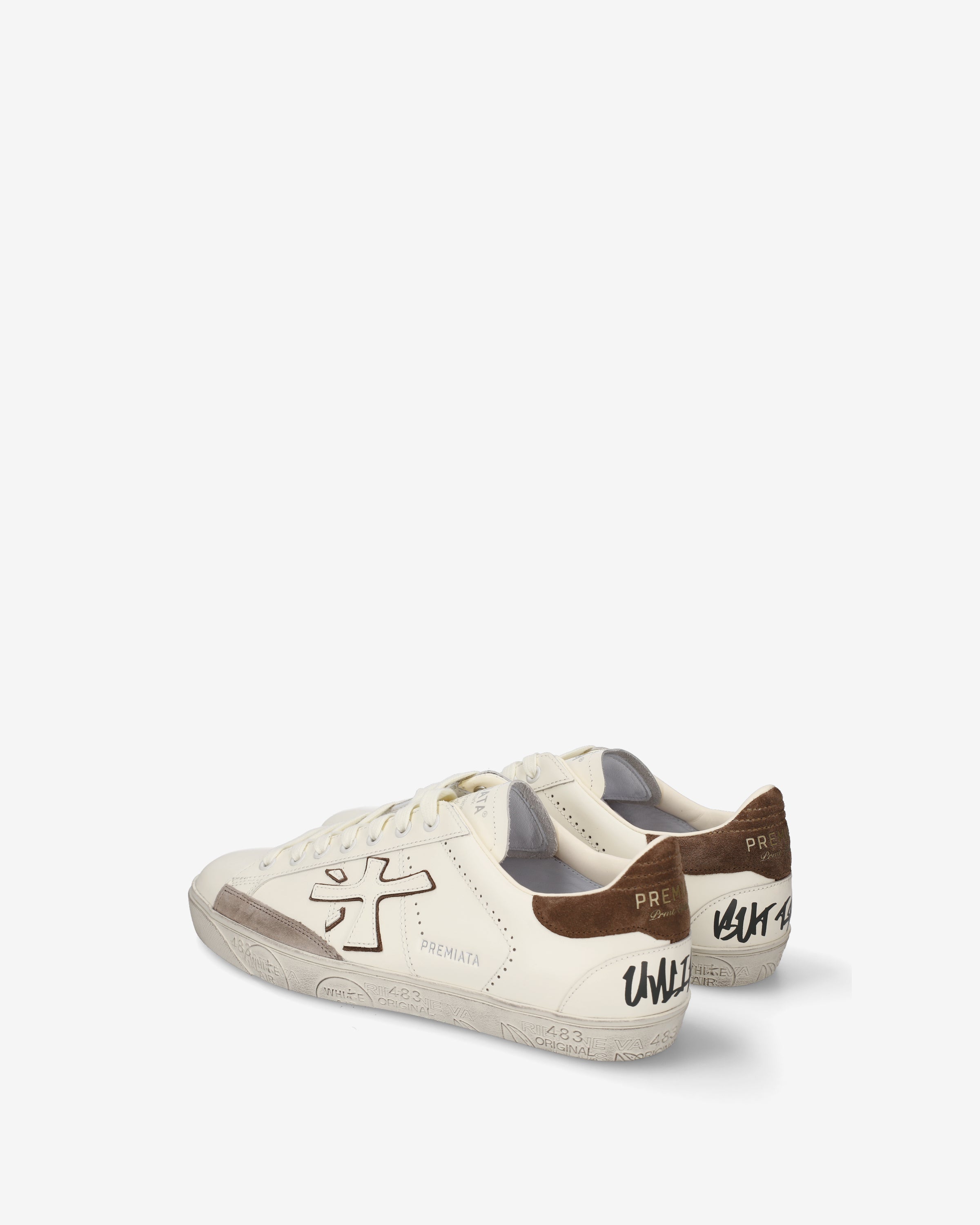 premiata-steven-8476-herren-sneaker-panna-wei-leder-suede-tortora image 5