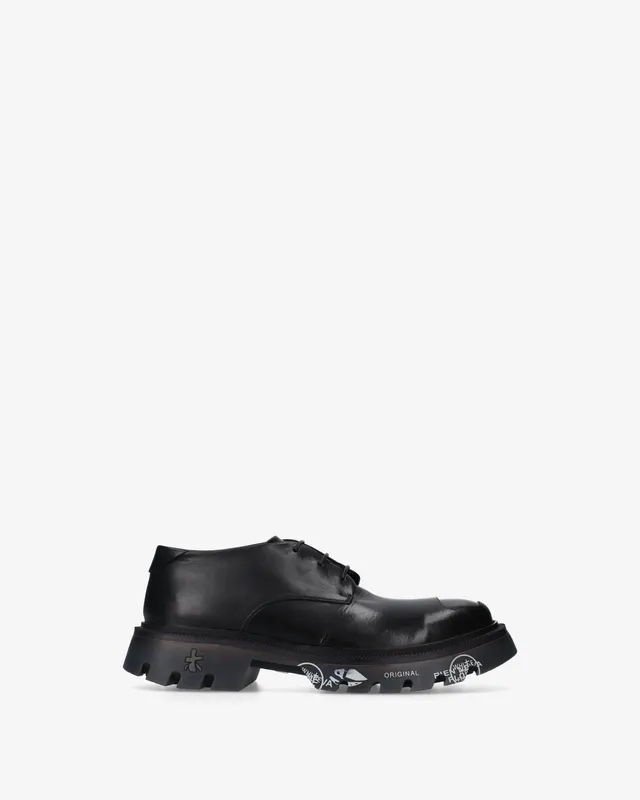 premiata-peckham-454-herren-sneaker-glattleder-schwarz-london image 1