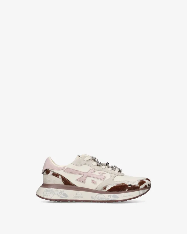 premiata-lauryn-8456k-sneaker-damen-panna-rosa-braun image 1