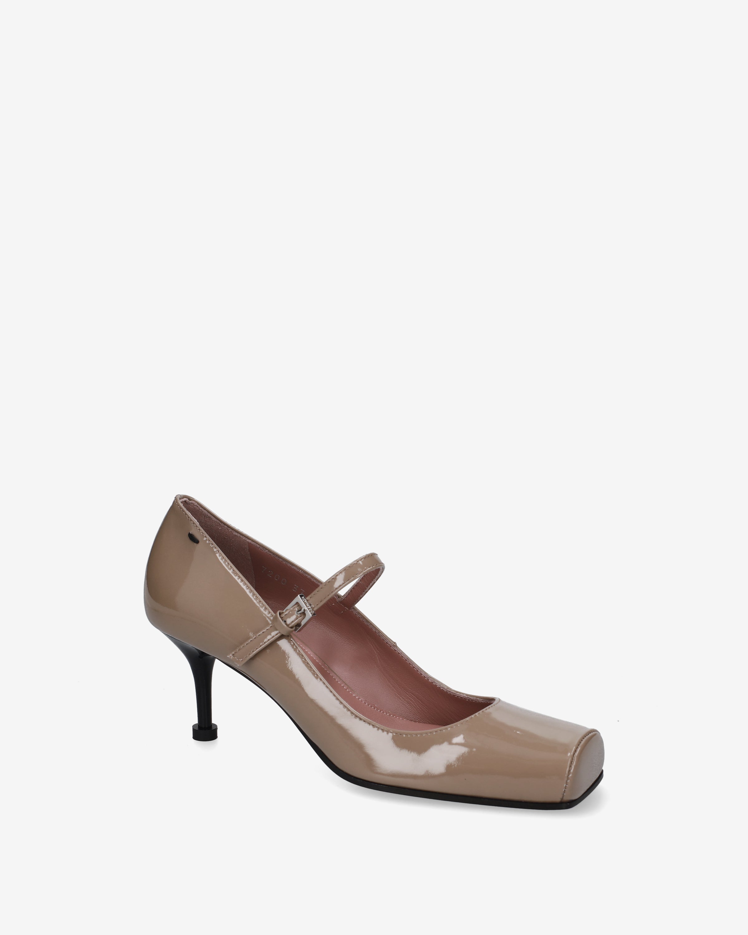 premiata-mary-jane-d-collet-damen-beige-lackleder-6-5-cm-absatz-mit-riemen image 4
