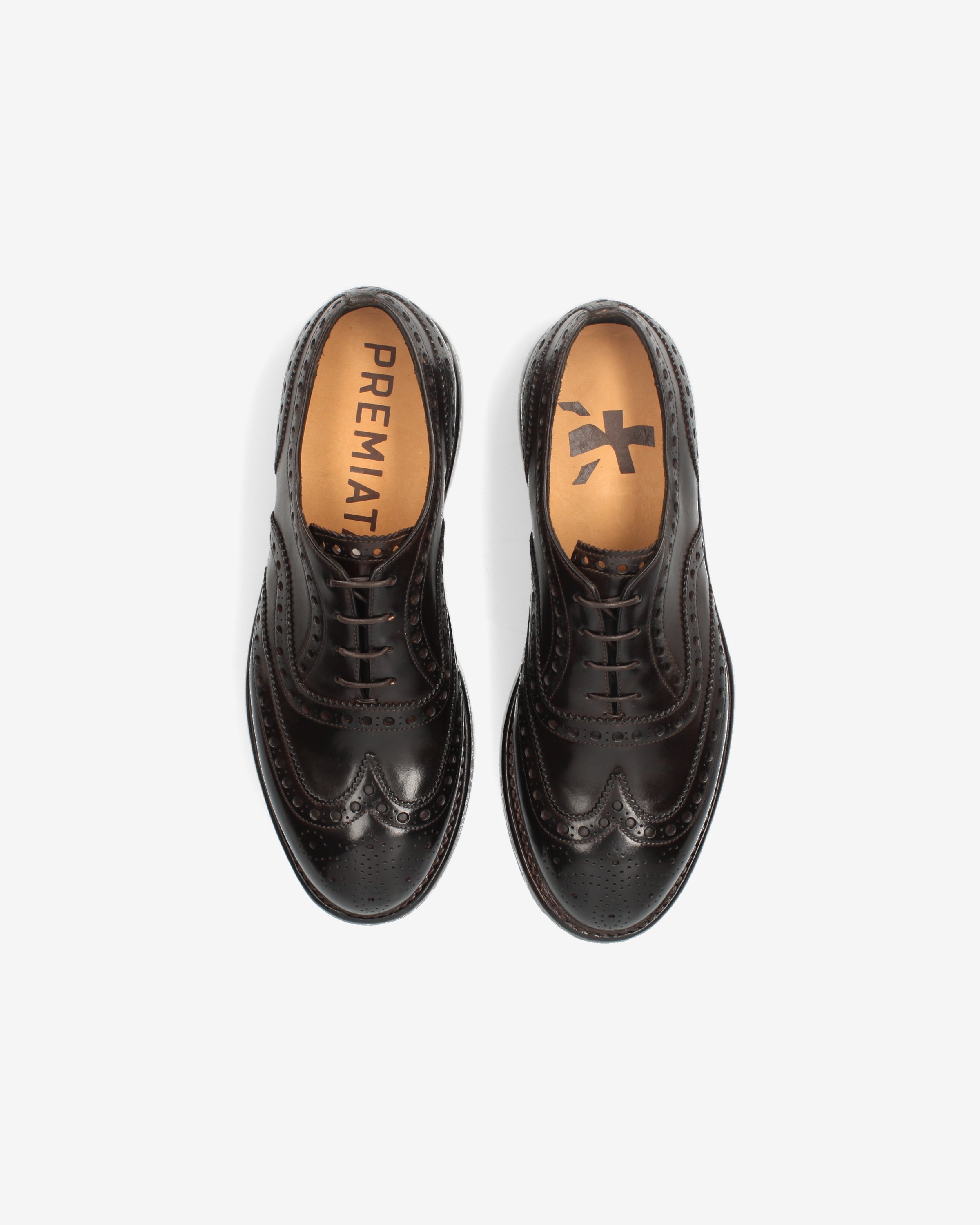premiata-derby-brogue-cordovan-schwarz-herren image 6