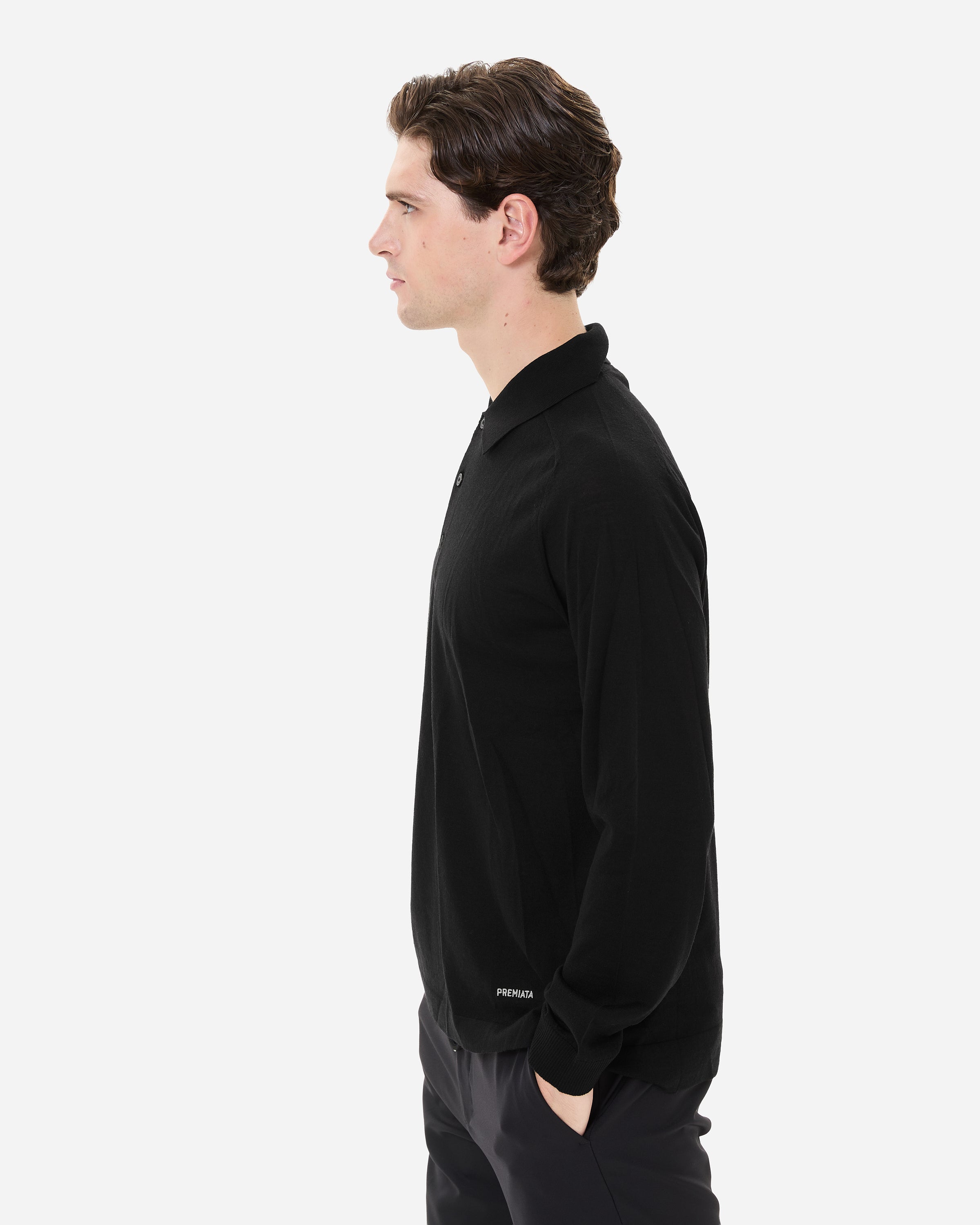 premiata-polo-knit-black-herren-strickpolo image 5
