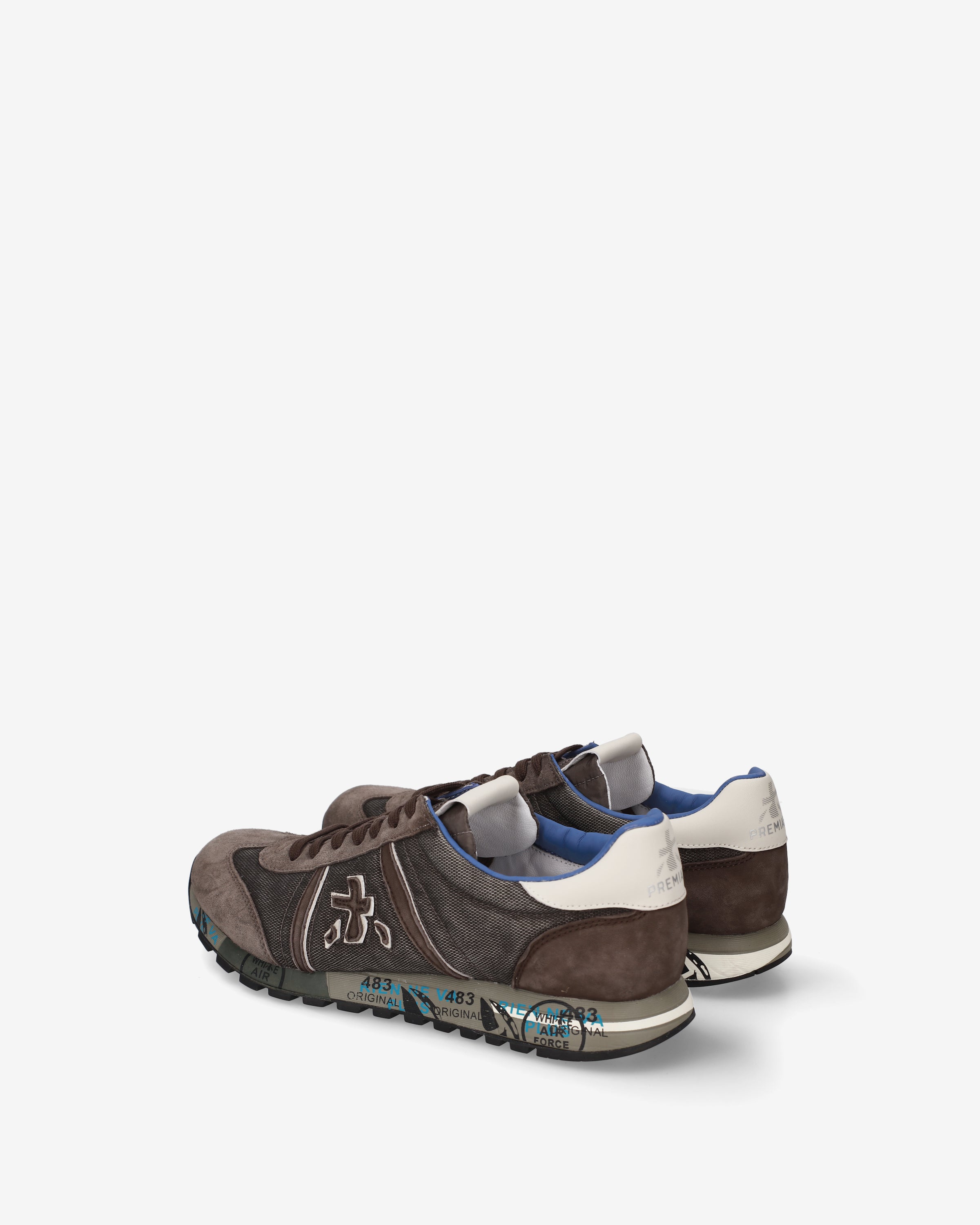premiata-lucy-8402-herren-sneaker-suede-tech-braun-retro-running image 5