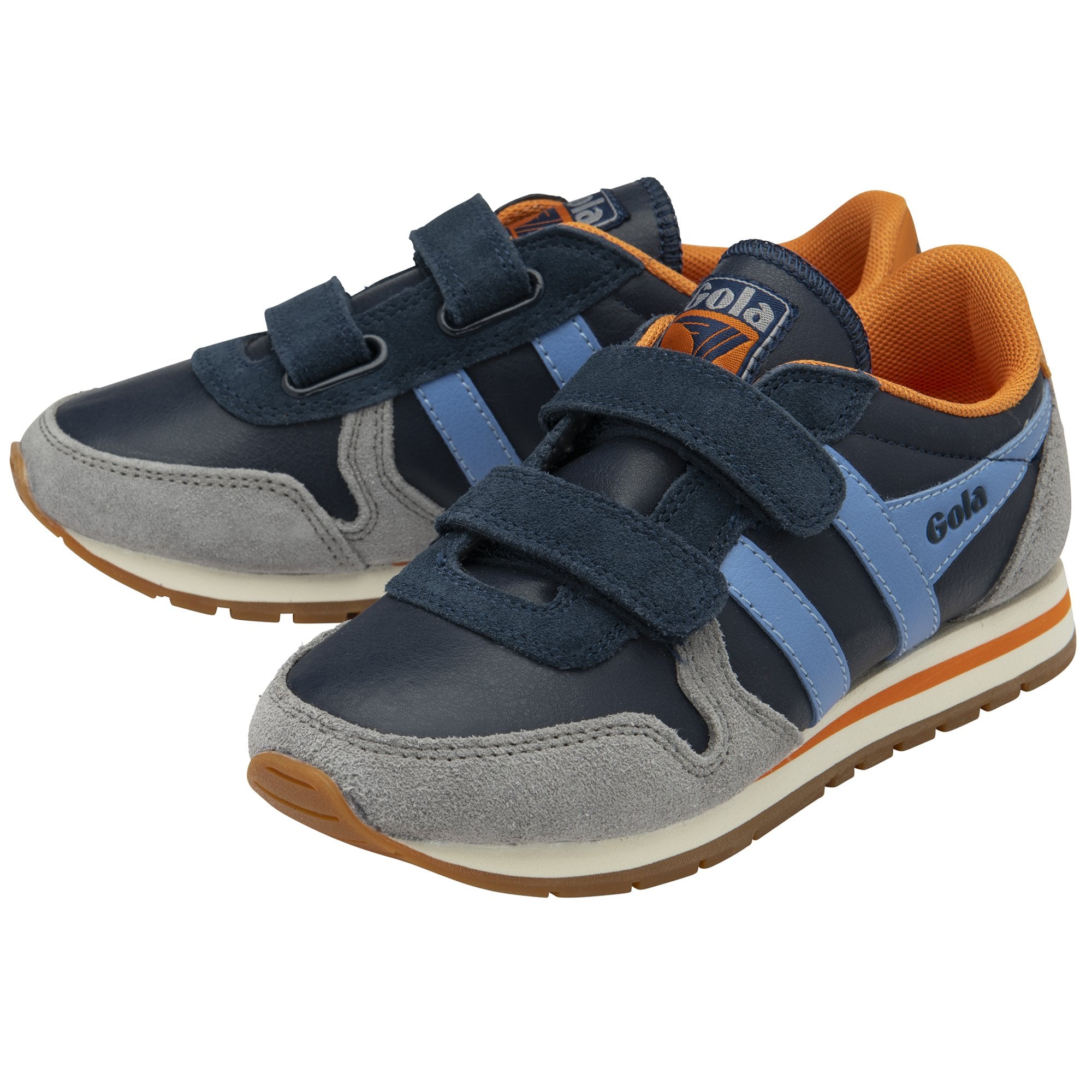 gola-daytona-pure-strap-sneaker-f-r-kinder-in-marineblau-zementgrau image 3