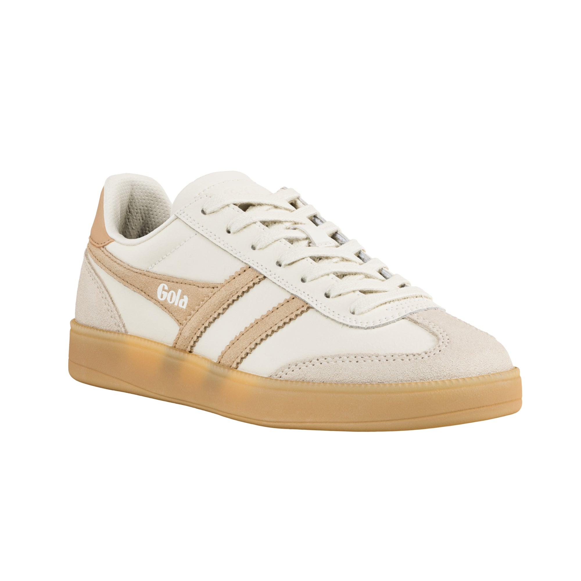 gola-viper-leather-damen-sneaker-off-white-elfenbein-karamell image 2