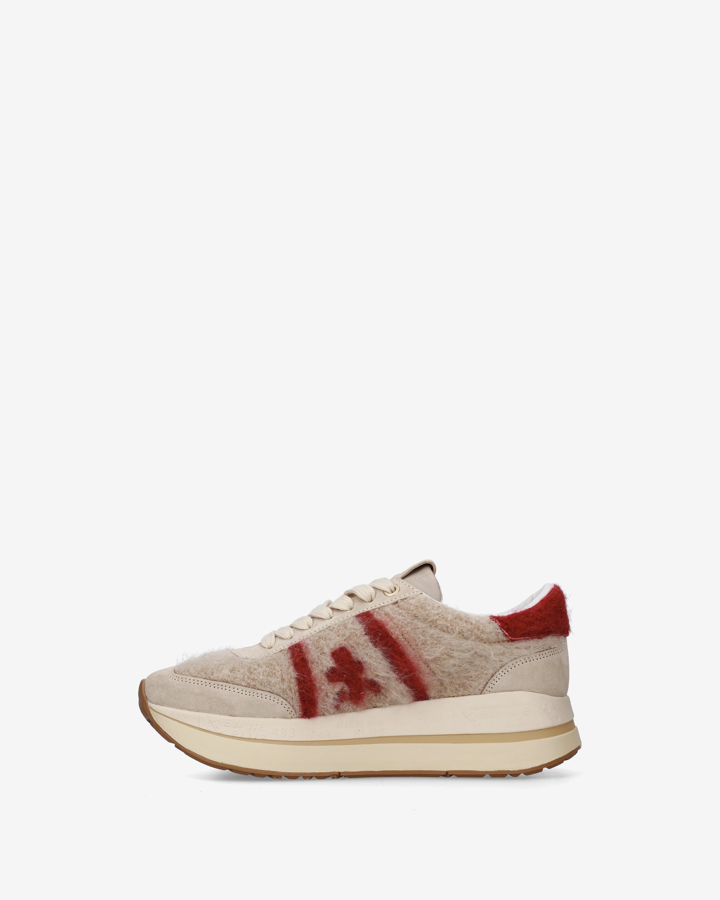 premiata-bethcoin-8707-sneaker-damen-platform-mohair-look image 4