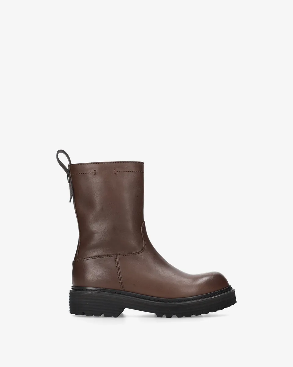 premiata-stivaletti-ankle-boots-damen-braun-leder-made-in-italy image 1