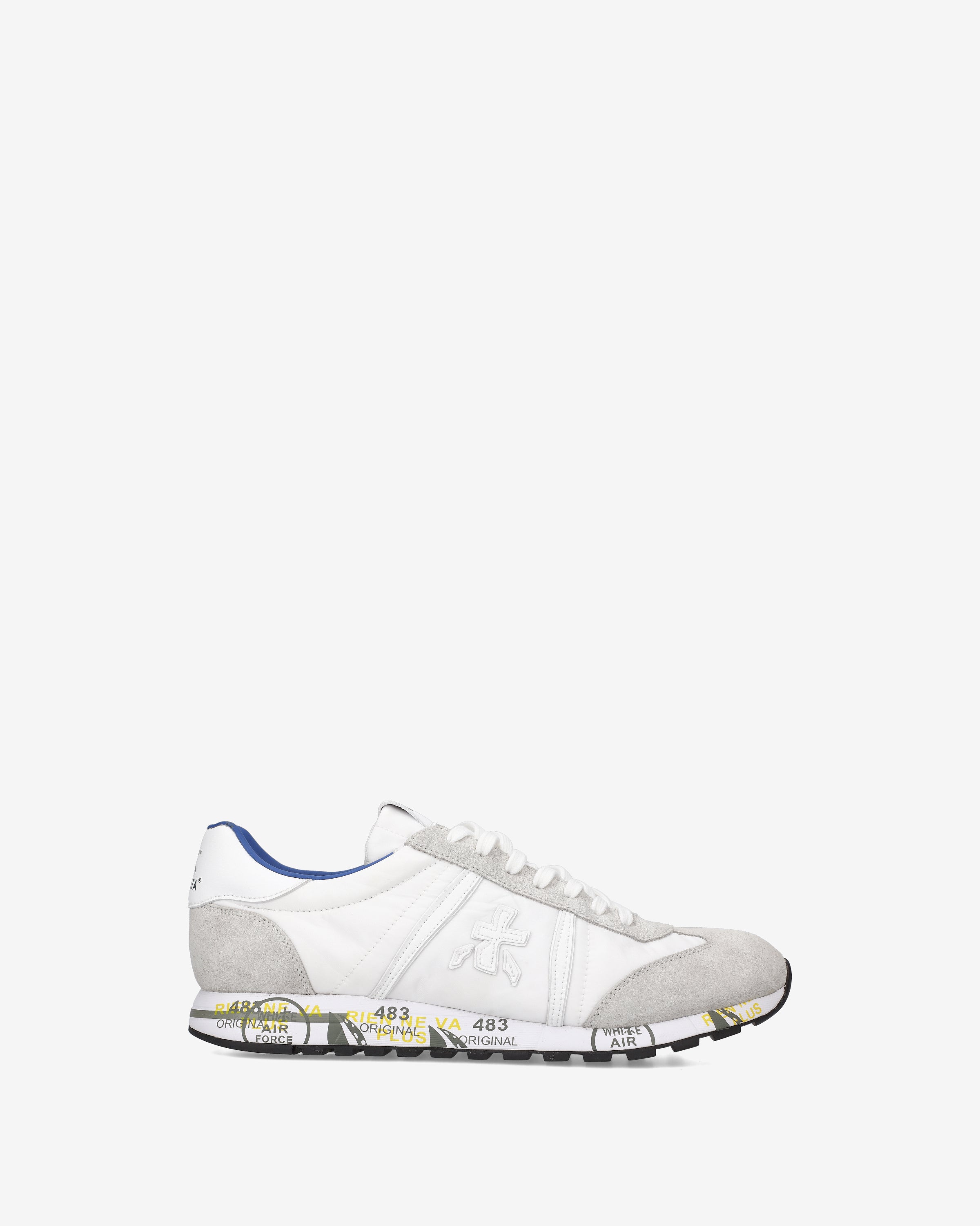 premiata-lucy-6915-sneaker-herren-wei-grau-blau-retro-running image 1
