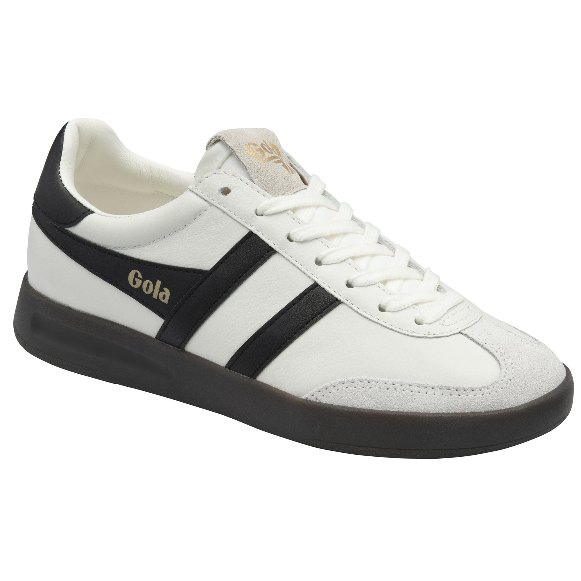 gola-cyclone-leder-sneaker-f-r-damen-in-wei-schwarz image 2