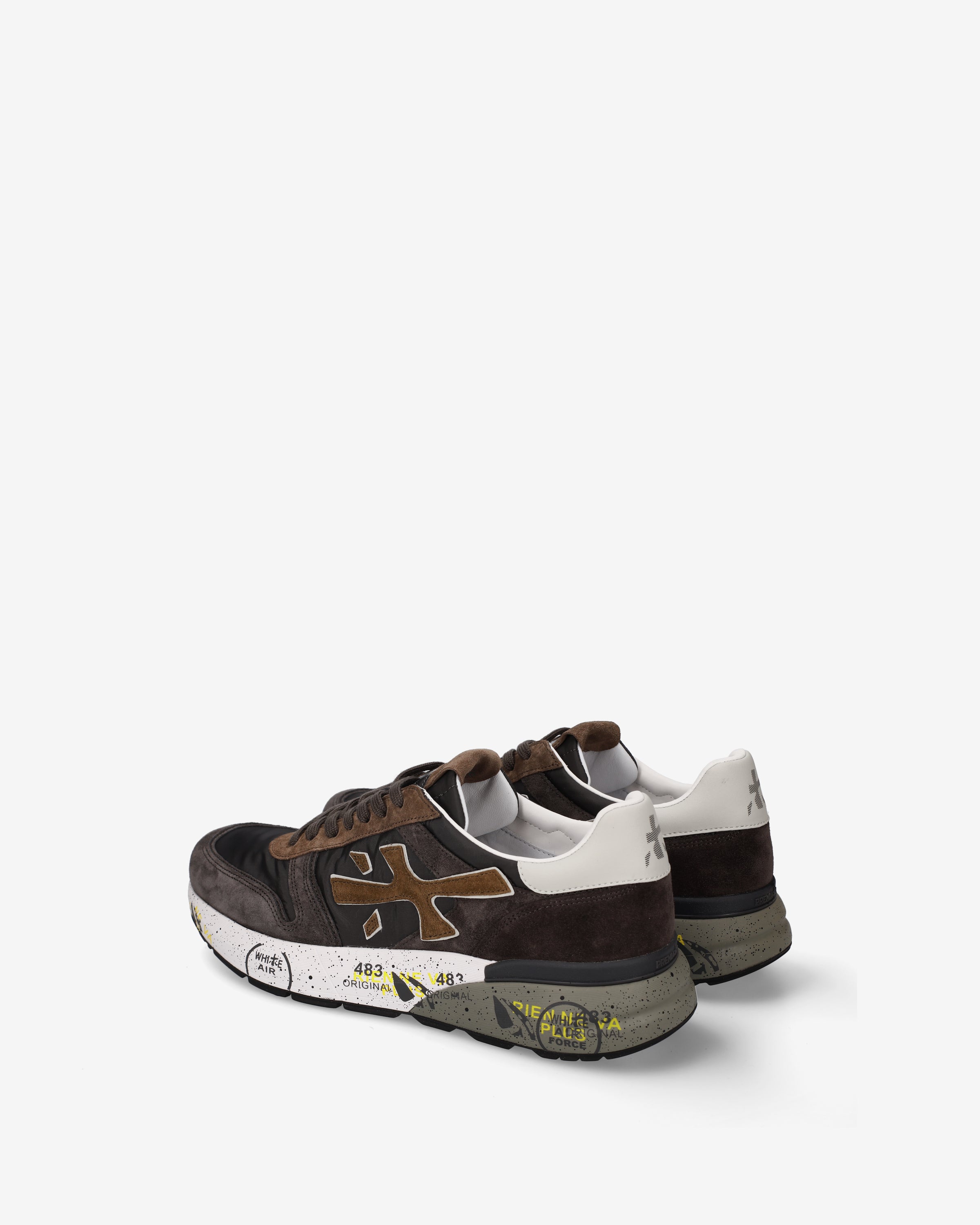 premiata-mick-8432-sneaker-herren-braun-schwarz image 5